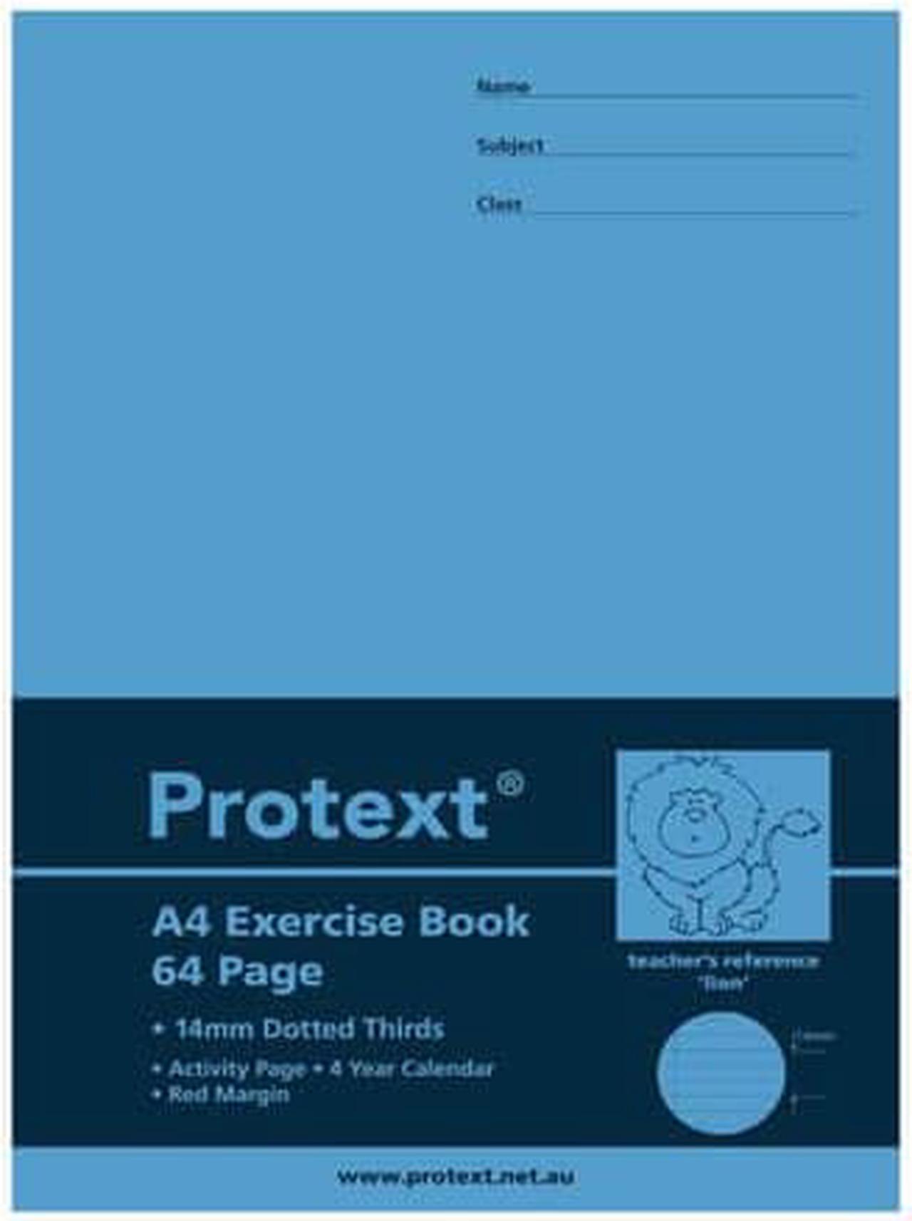 Protext Exercise Book 64 Pages with Dotted Line (A4) - 14mm