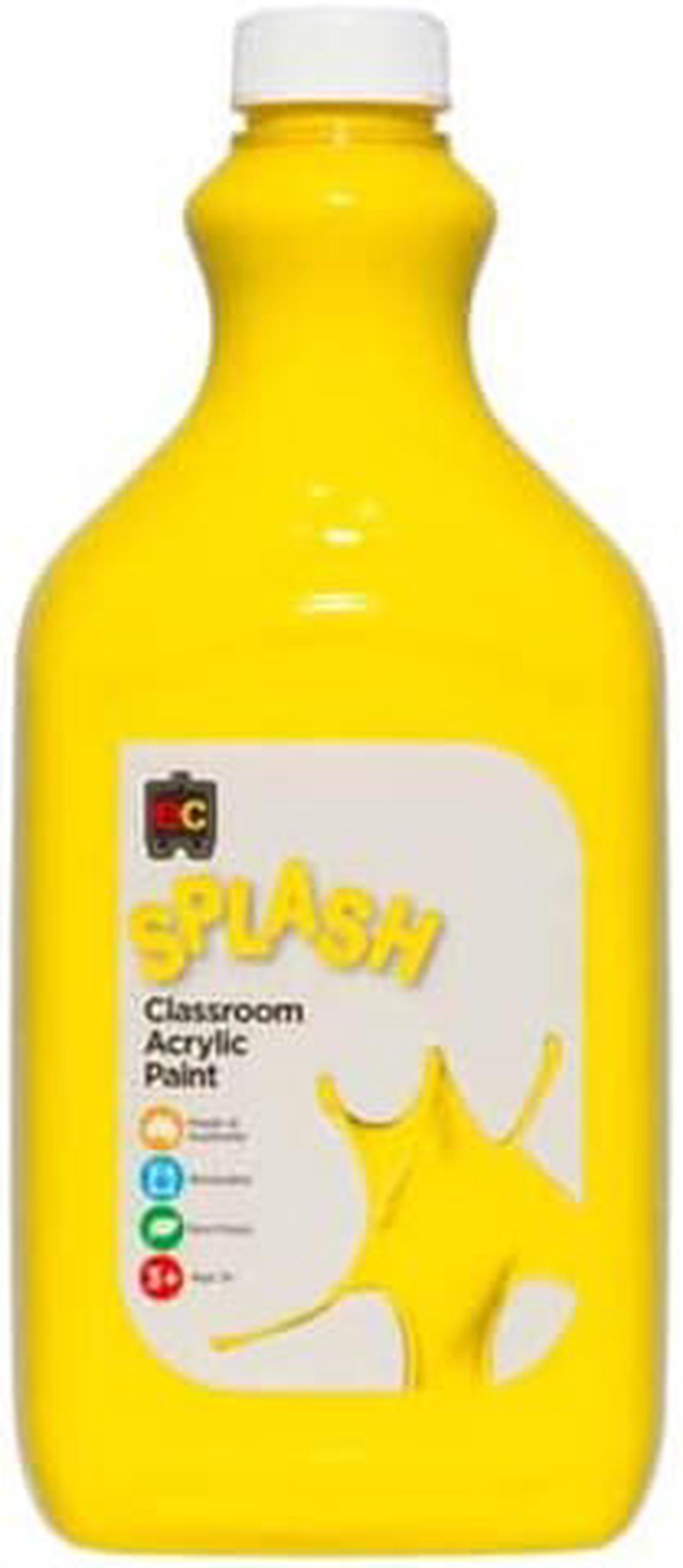 EC Splash Classroom Acrylic Paint 2L - Sunshine Yellow