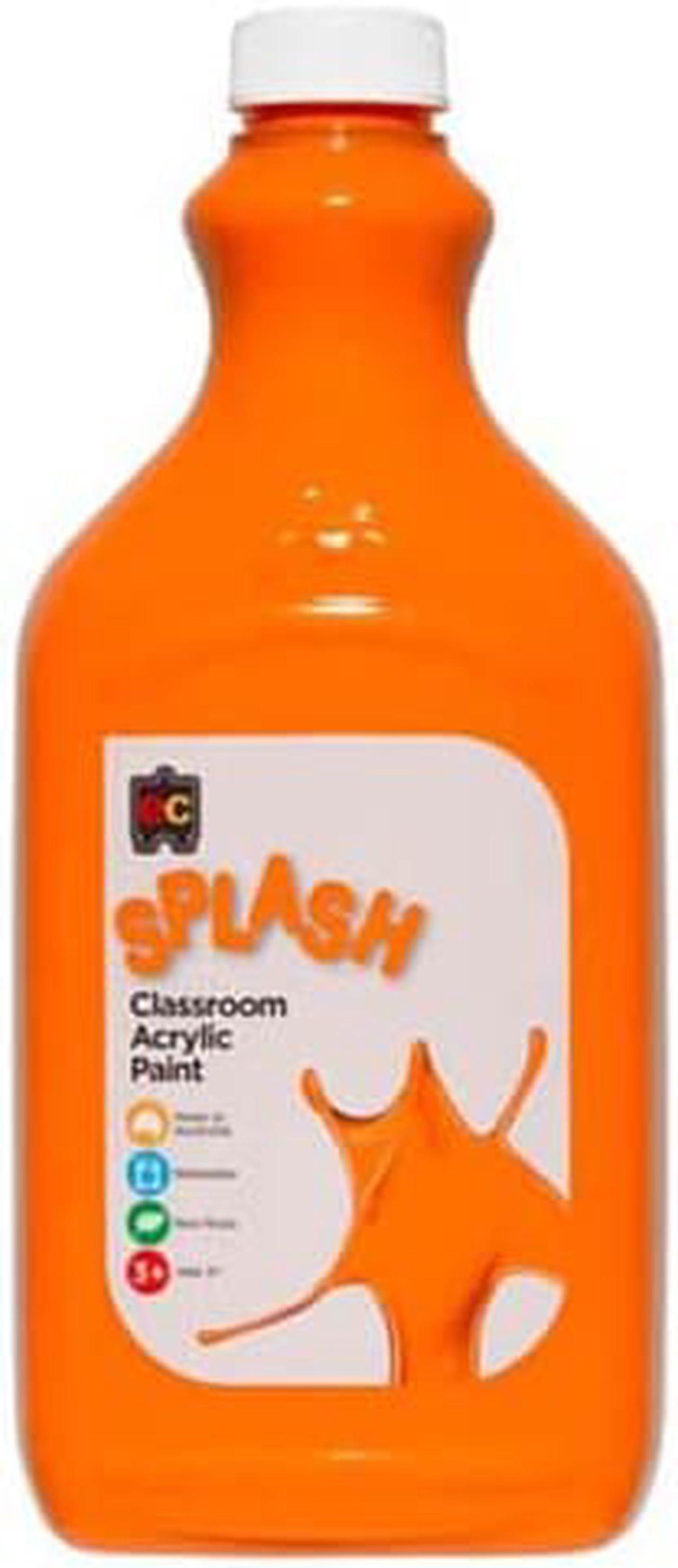 EC Splash Classroom Acrylic Paint 2L - Tangy Orange