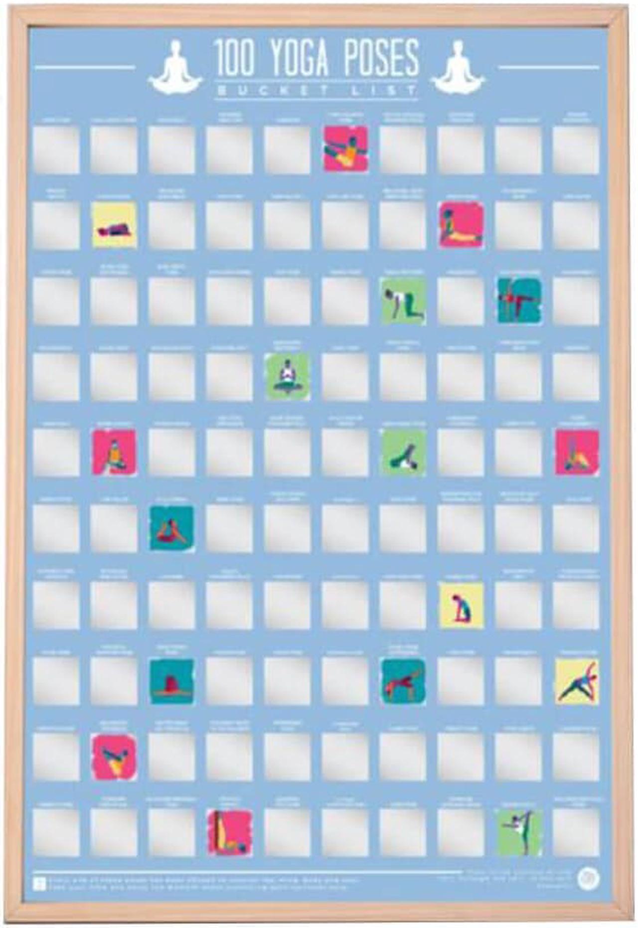 Main image of Bucket List Scratch Poster 100 Yoga Poses