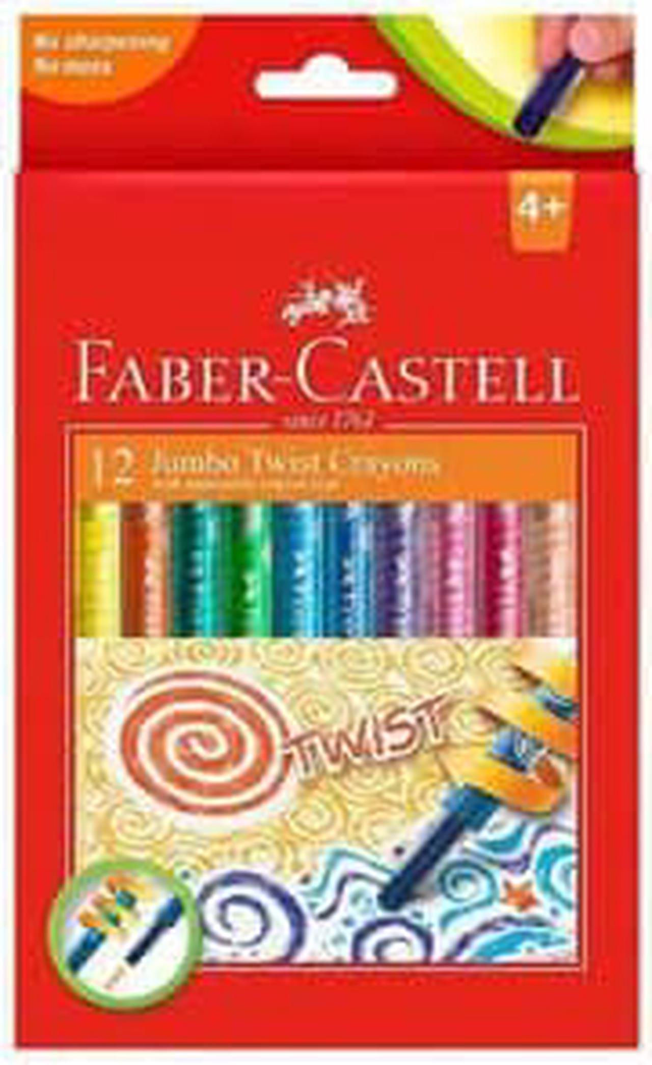 Faber-Castell Twistable Crayons 12pk (Assorted) - Jumbo