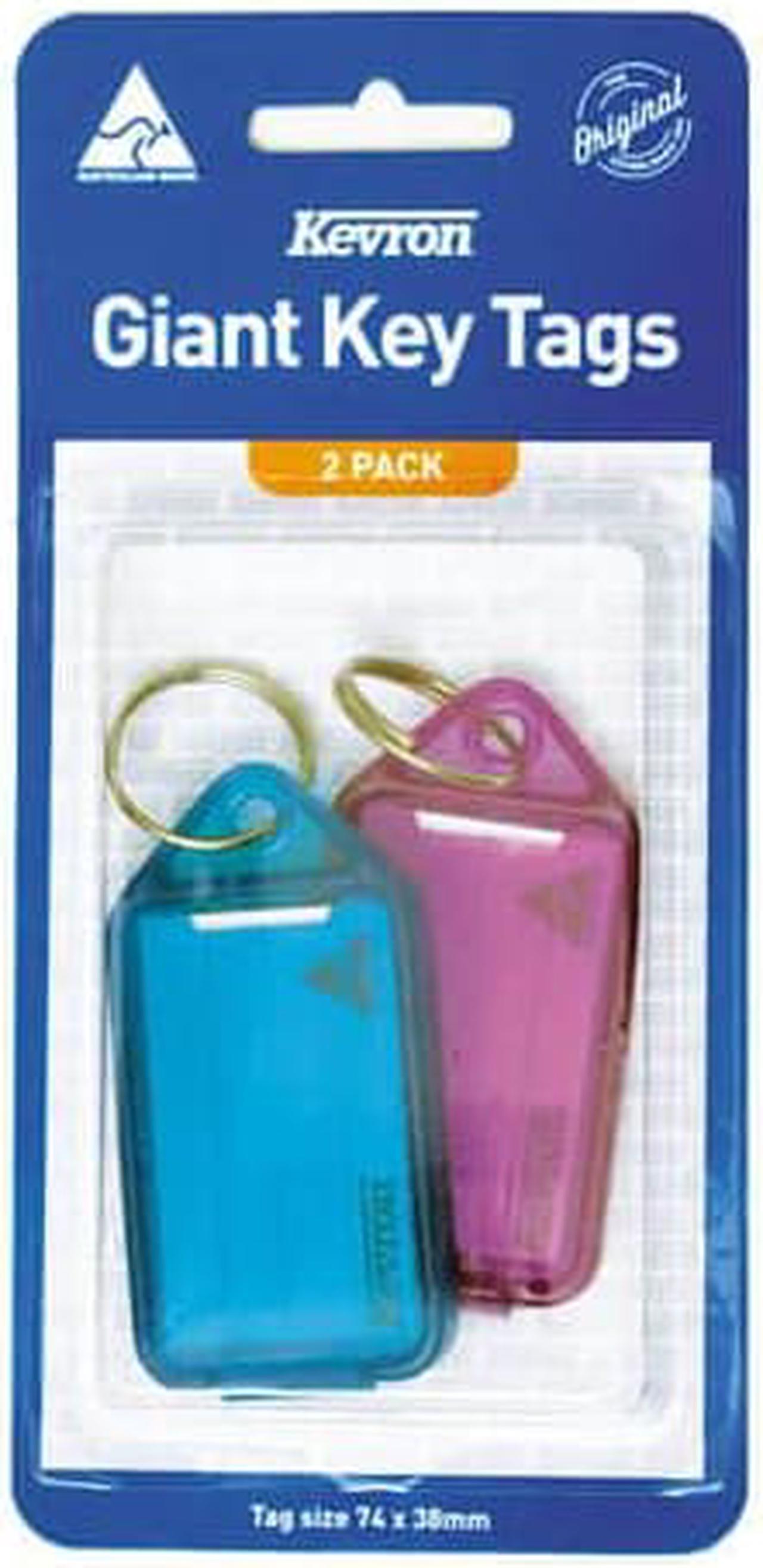 Kevron Key Tags 2pk (Assorted) - Giant