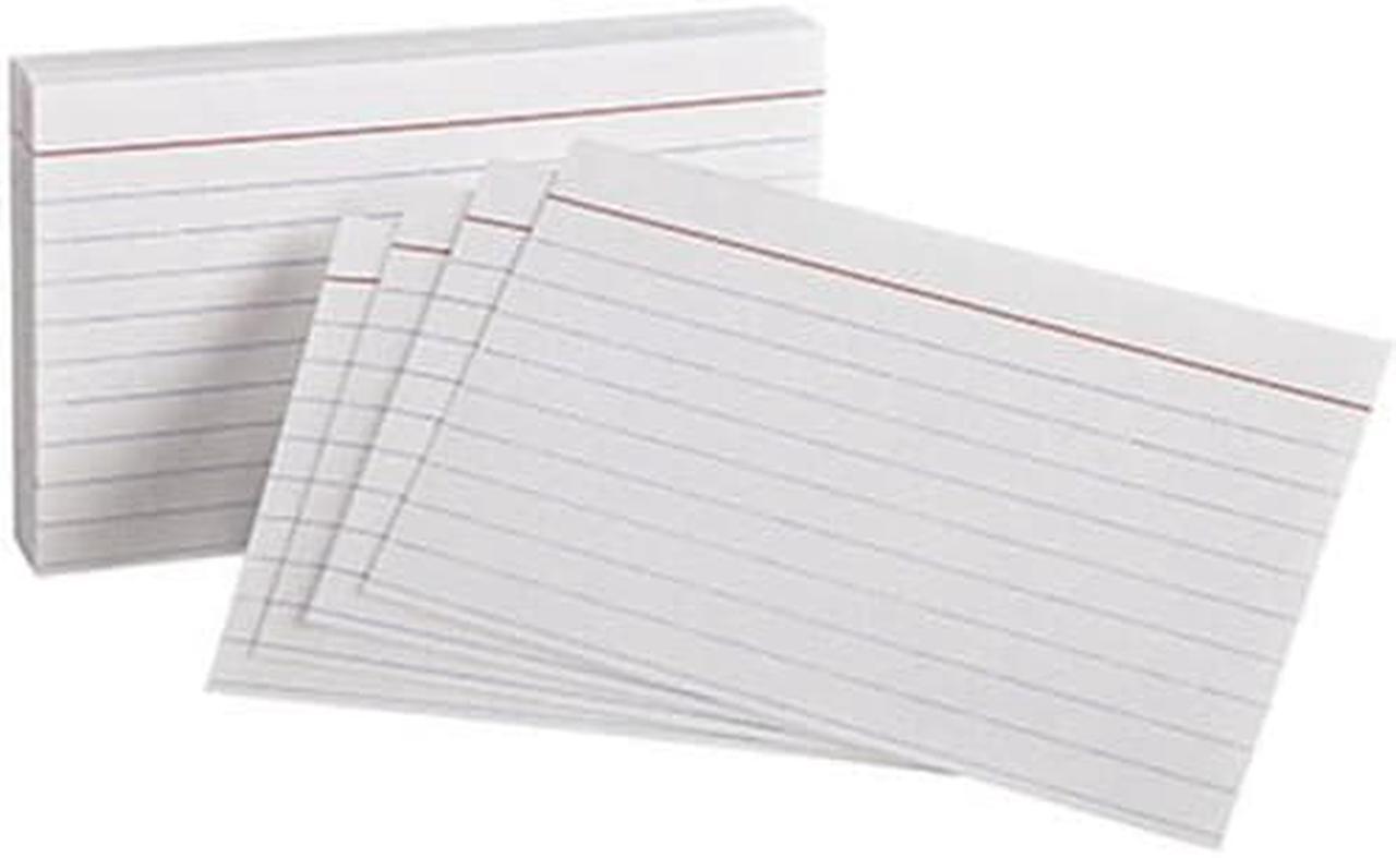 Quill Ruled System Cards 100pk (White) - 5x3"