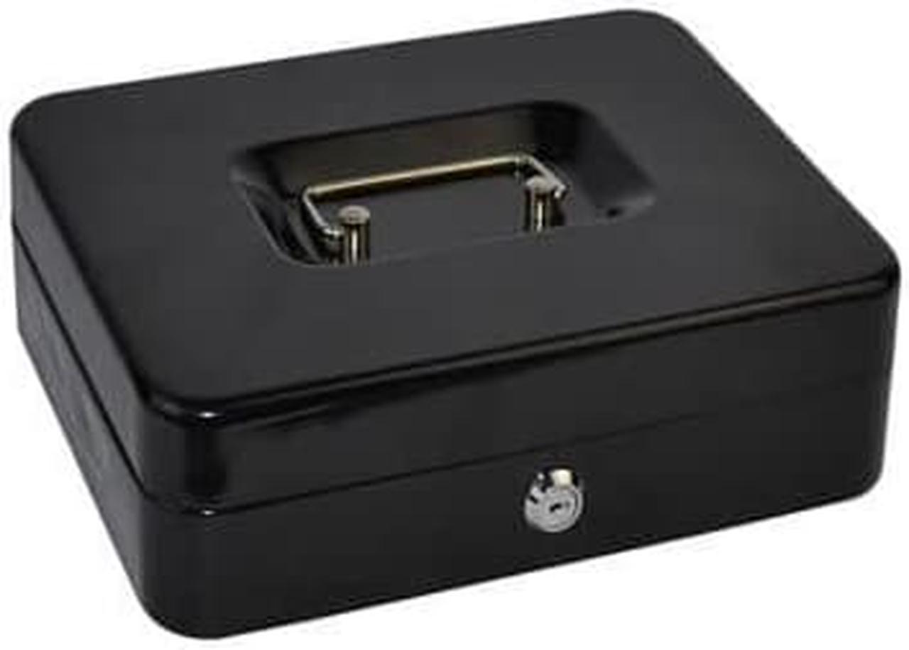 Italplast Metal Cash Box (Black) - 6"