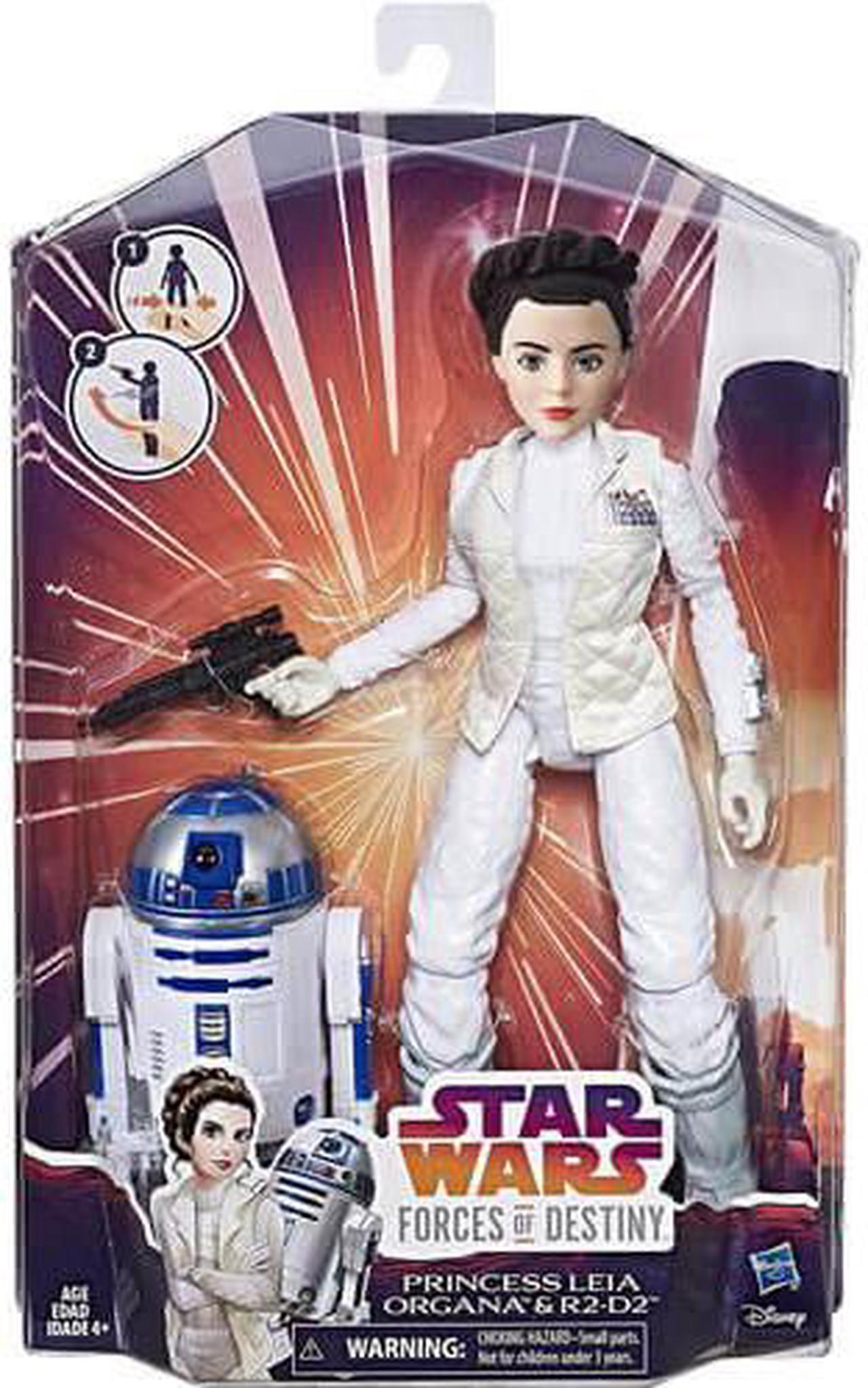 Alt view image 13 of 13 - Star Wars Forces of Destiny Princess Leia Organa Action Figure Doll & R2-D2 Set
