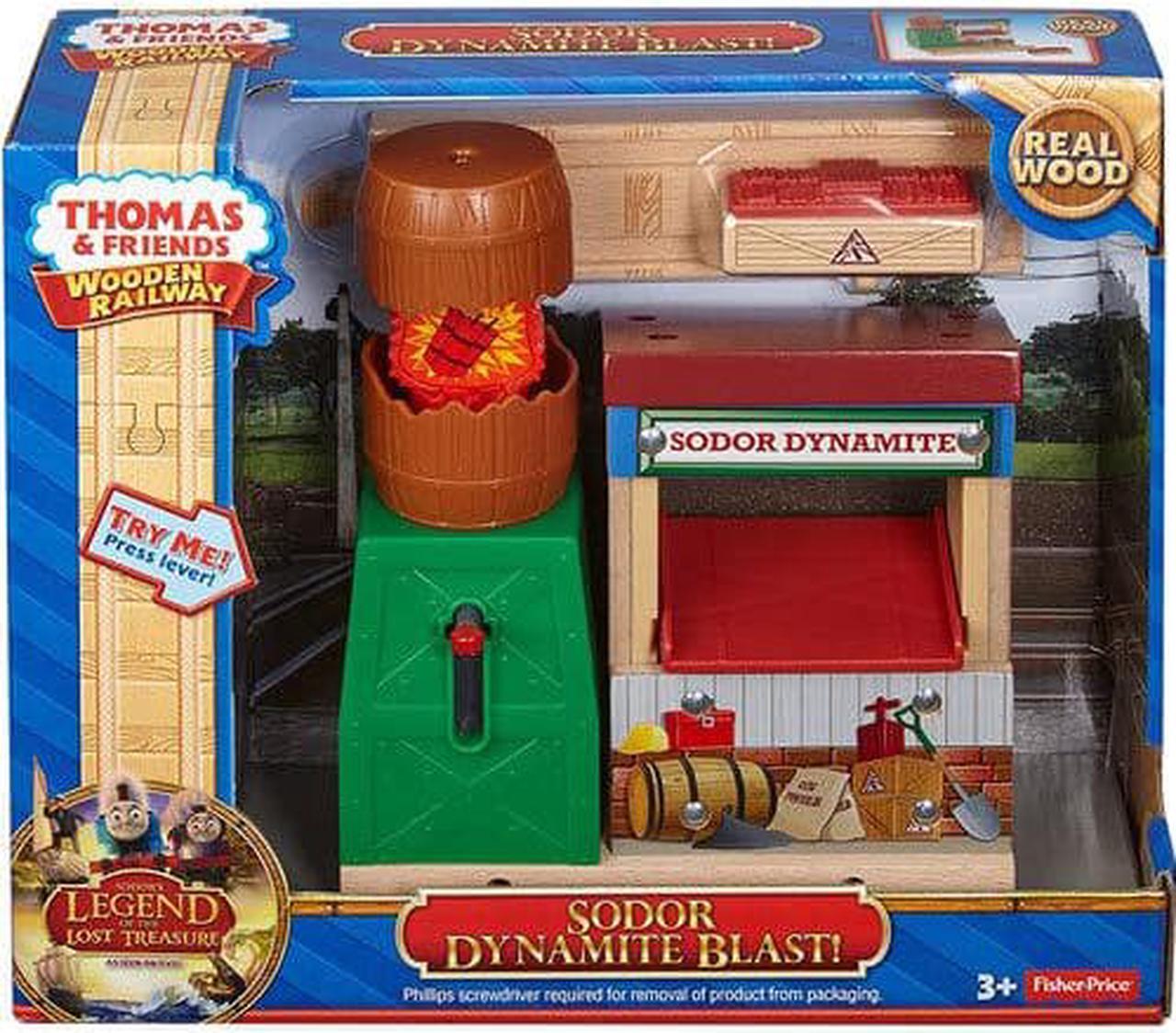 Alt view image 3 of 3 - Thomas & Friends Wooden Railway, Sodor Dynamite Blast!