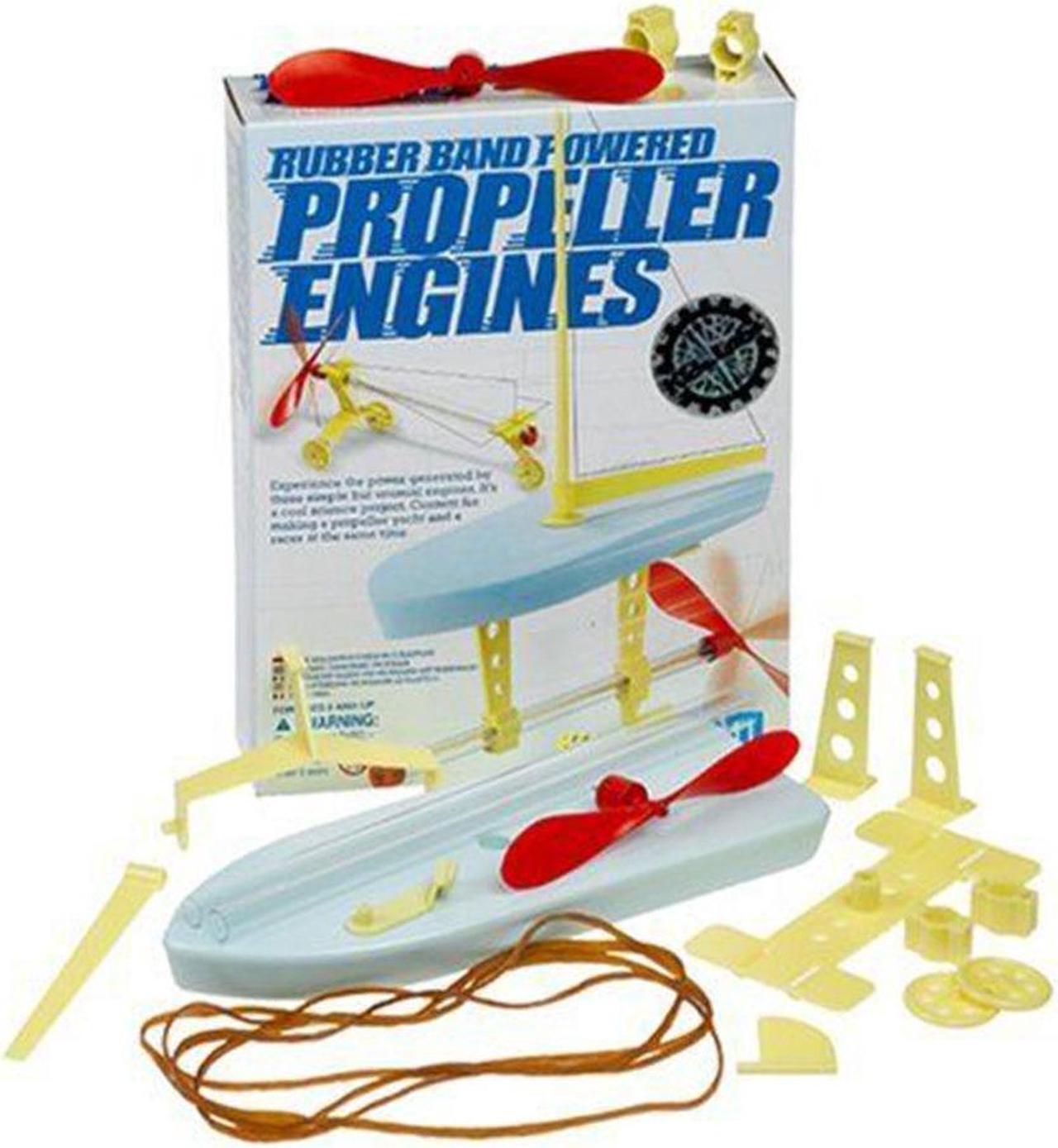 Main image of Rubber Band Powered Propeller Engine Sailboat DIY Set