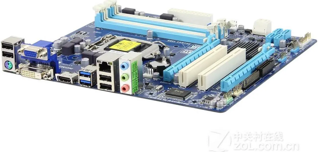 Alt view image 3 of 5 - GIGABYTE GA-B75M-D3H LGA 1155 Intel B75 DDR3 32GB Micro ATX