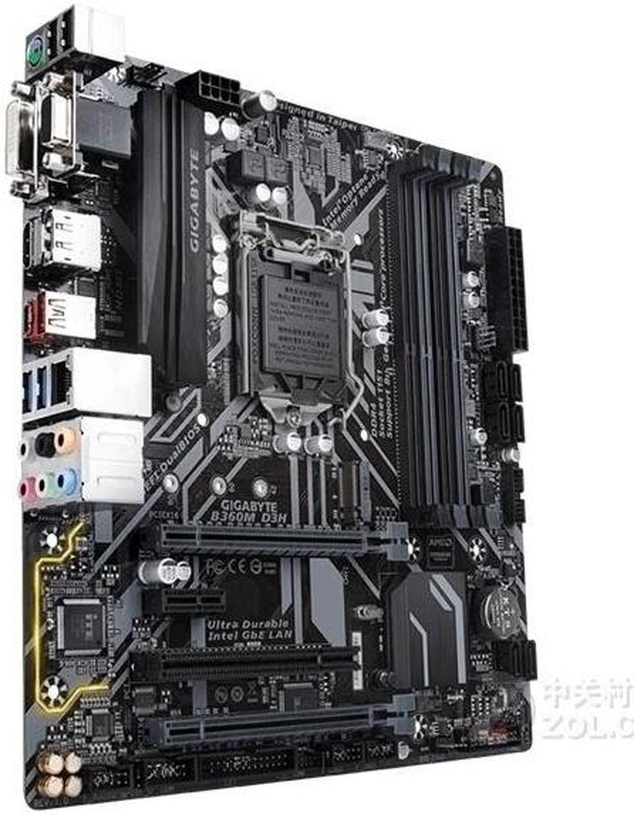 Alt view image 3 of 4 - GIGABYTE B360M D3H LGA 1151 Intel B360 DDR4 64GB Micro ATX