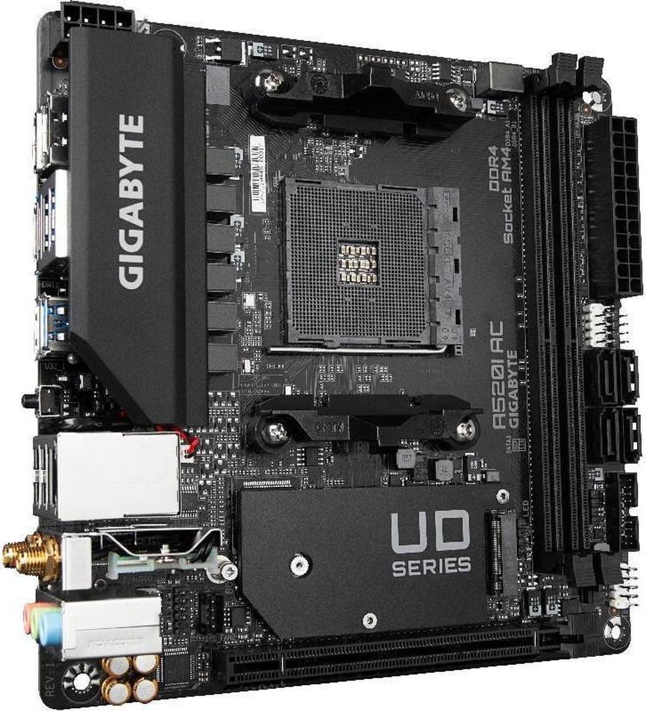 Alt view image 2 of 4 - GIGABYTE A520I AC Socket AM4 AMD A520 DDR4 32GB Mini-ITX