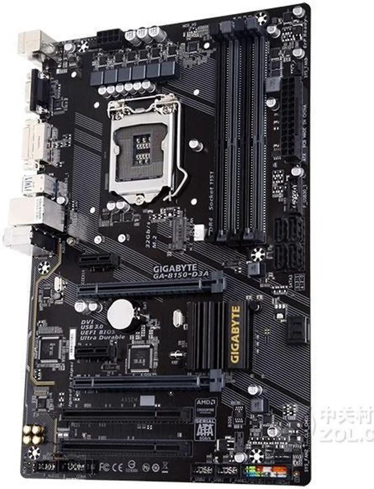 Alt view image 2 of 3 - GIGABYTE B150-D3A(rev.1.0) LGA 1151 Intel B150 DDR4 64GB ATX