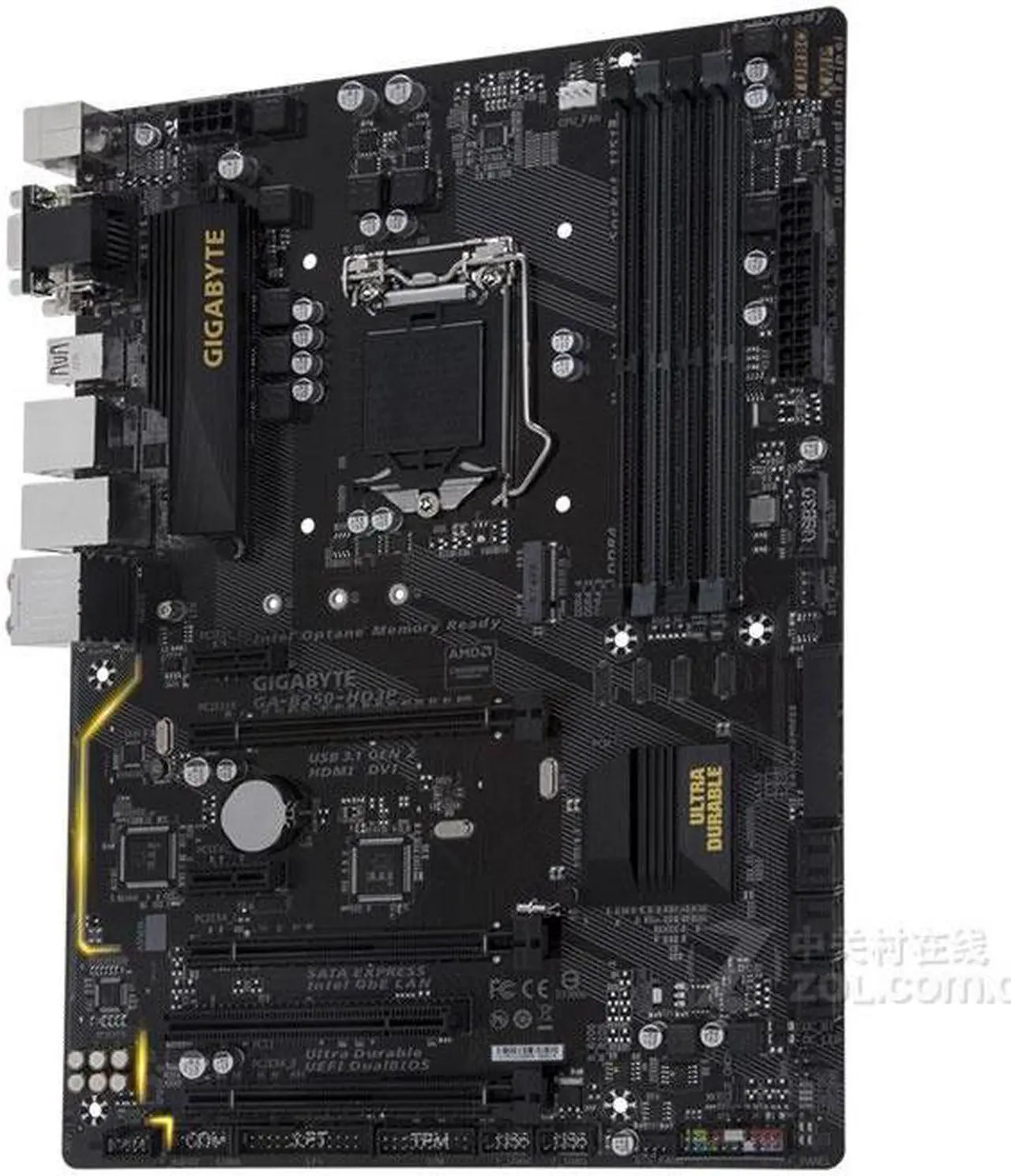Alt view image 2 of 3 - GIGABYTE B250-HD3P LGA 1151 Intel B250 DDR4 64GB ATX