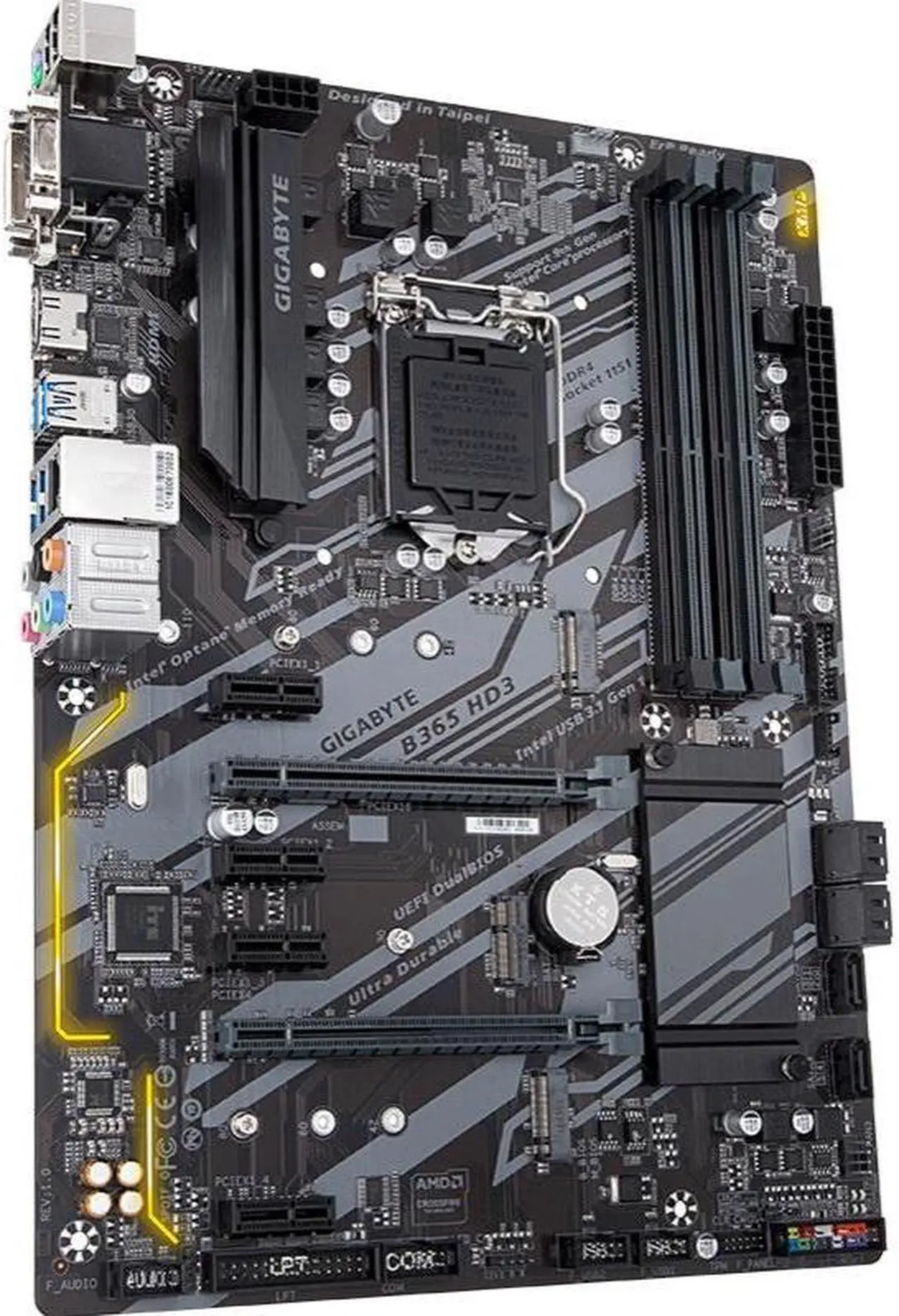 Alt view image 2 of 4 - GIGABYTE B365 HD3 LGA 1151 Intel B365 DDR4 64GB Micro ATX