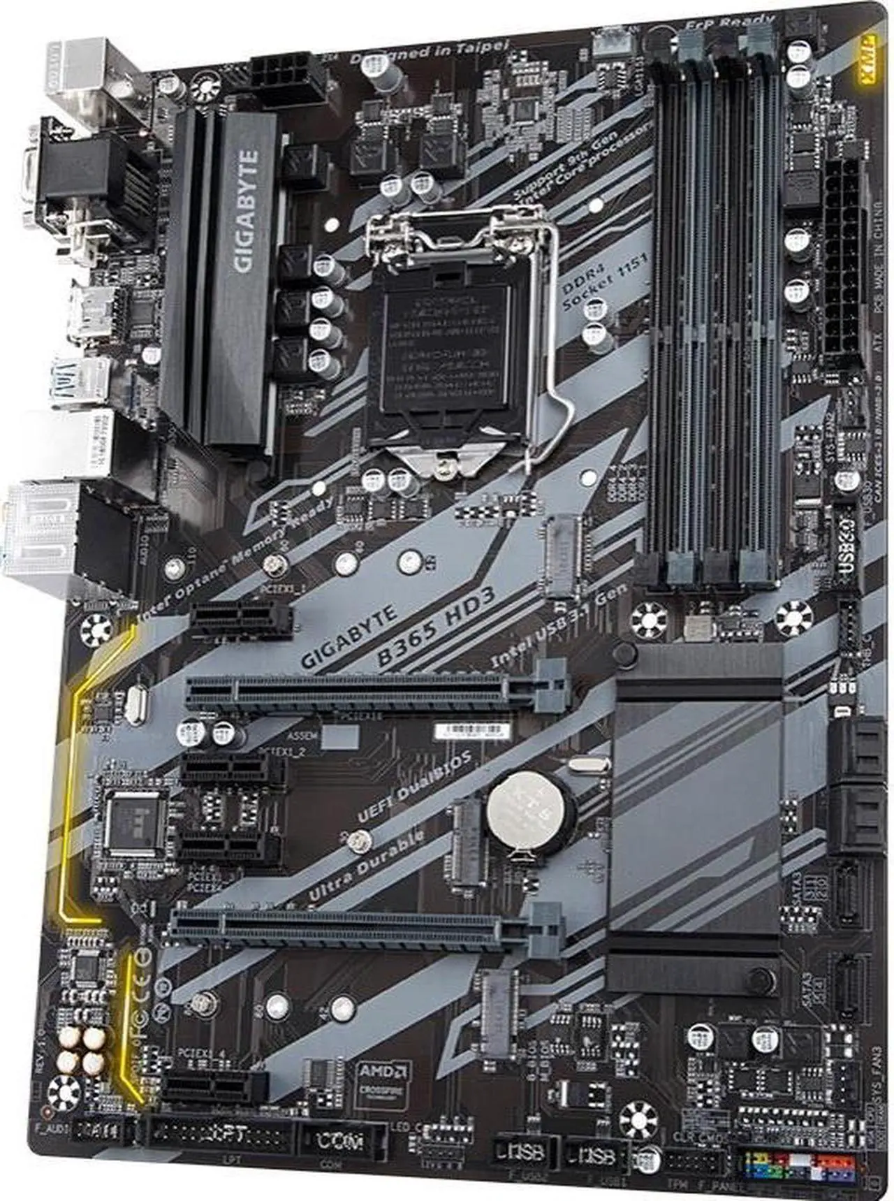 Alt view image 3 of 4 - GIGABYTE B365 HD3 LGA 1151 Intel B365 DDR4 64GB Micro ATX