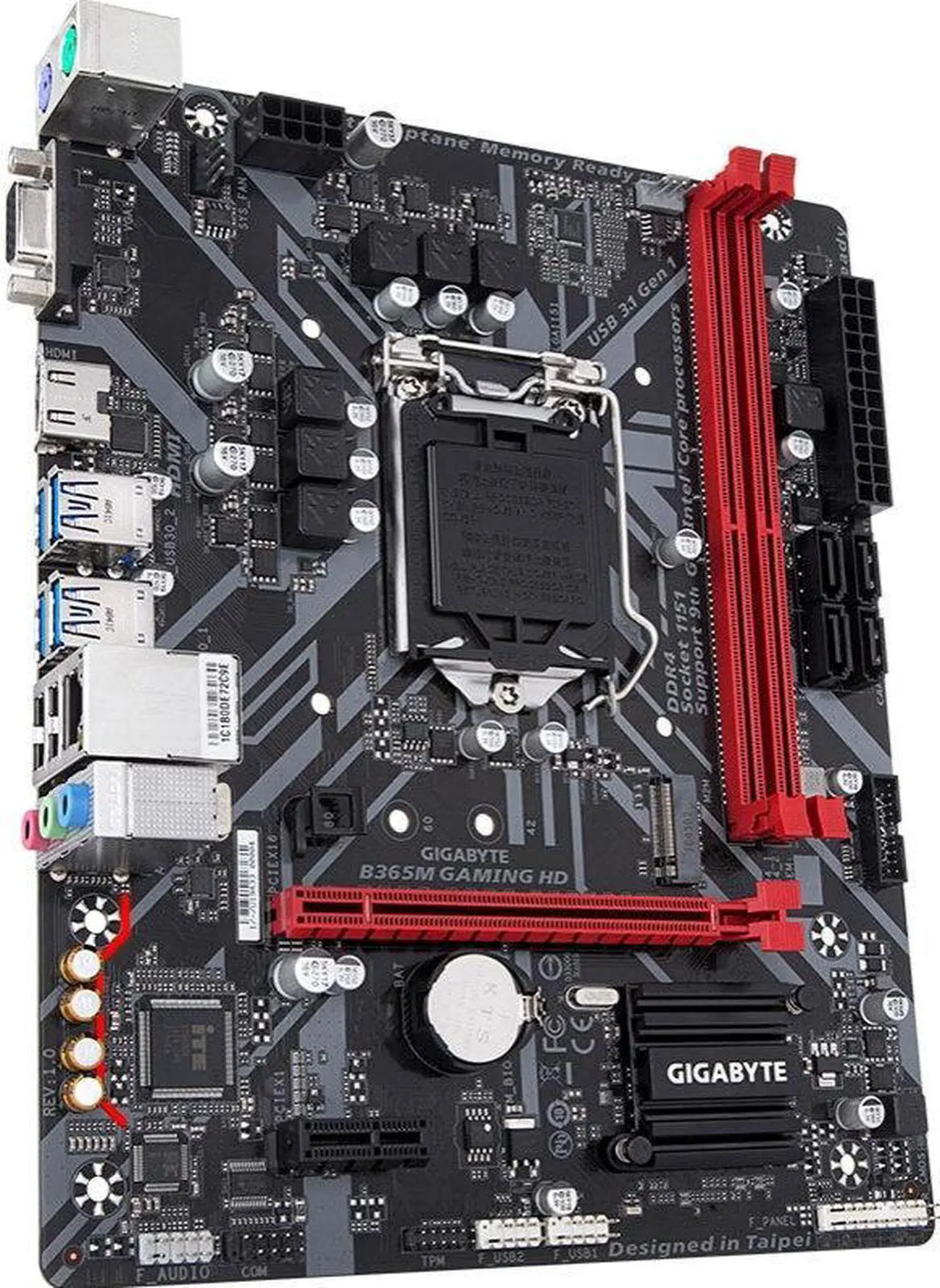 Alt view image 2 of 4 - GIGABYTE B365M GAMING HD LGA 1151 Intel B365 DDR4 32GB Micro ATX