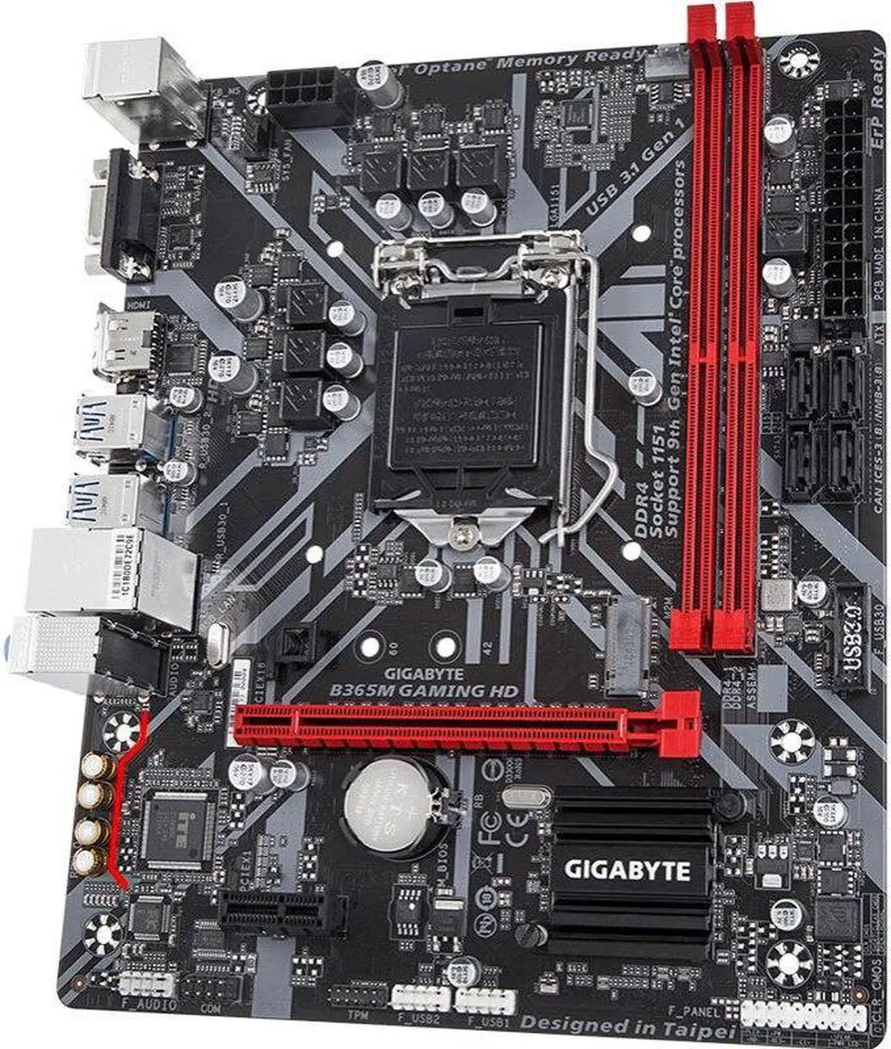 Alt view image 3 of 4 - GIGABYTE B365M GAMING HD LGA 1151 Intel B365 DDR4 32GB Micro ATX
