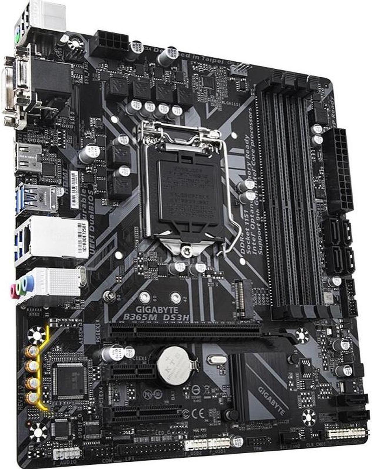 Alt view image 2 of 3 - GIGABYTE B365M DS3H LGA 1151 Intel B365 DDR4 64GB Micro ATX