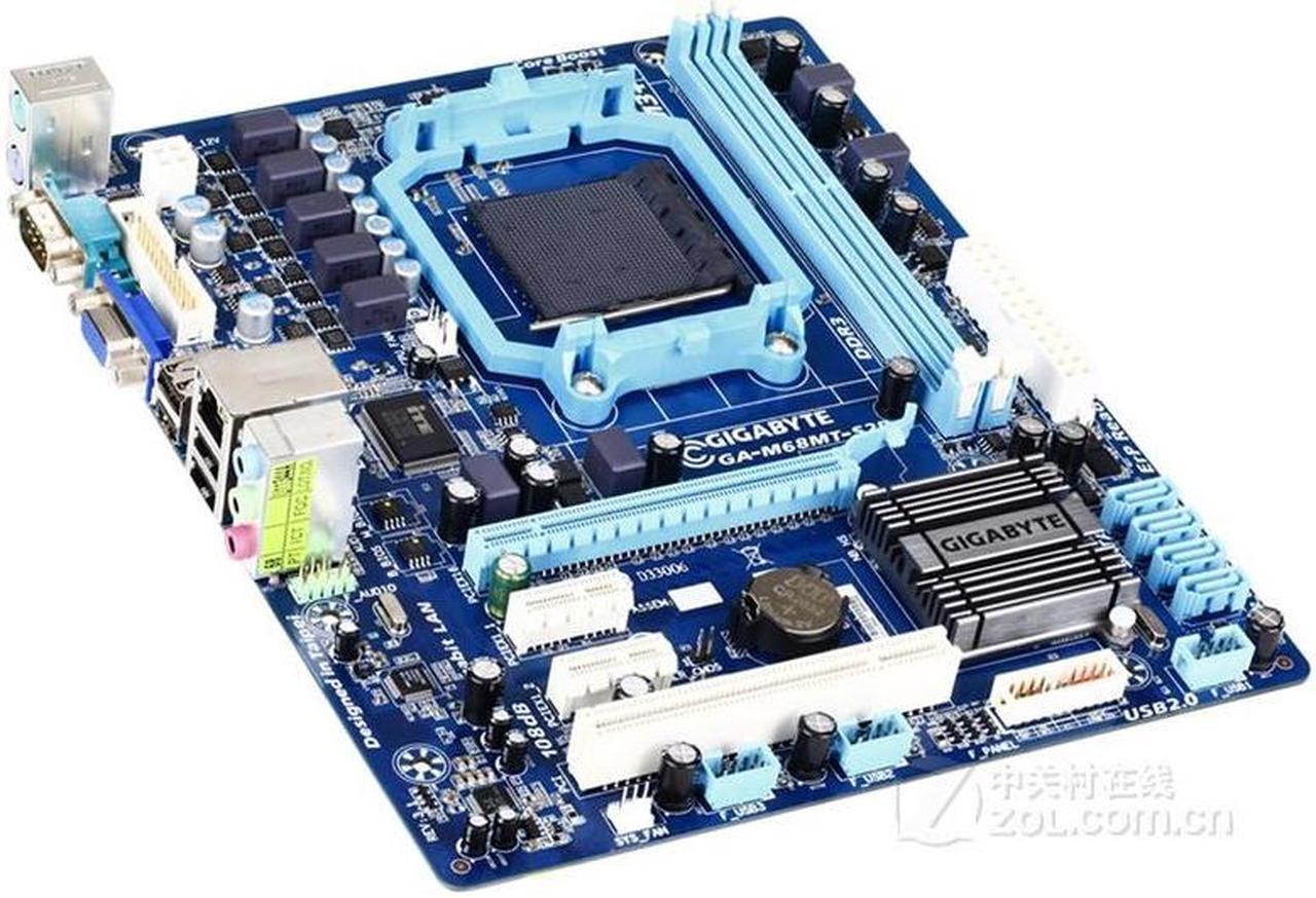 Alt view image 2 of 2 - GIGABYTE GA-M68MT-S2P(rev.3.1) Socket AM3+ NVIDIA GeForce 7025/nForce 630a DDR3 8GB Micro ATX