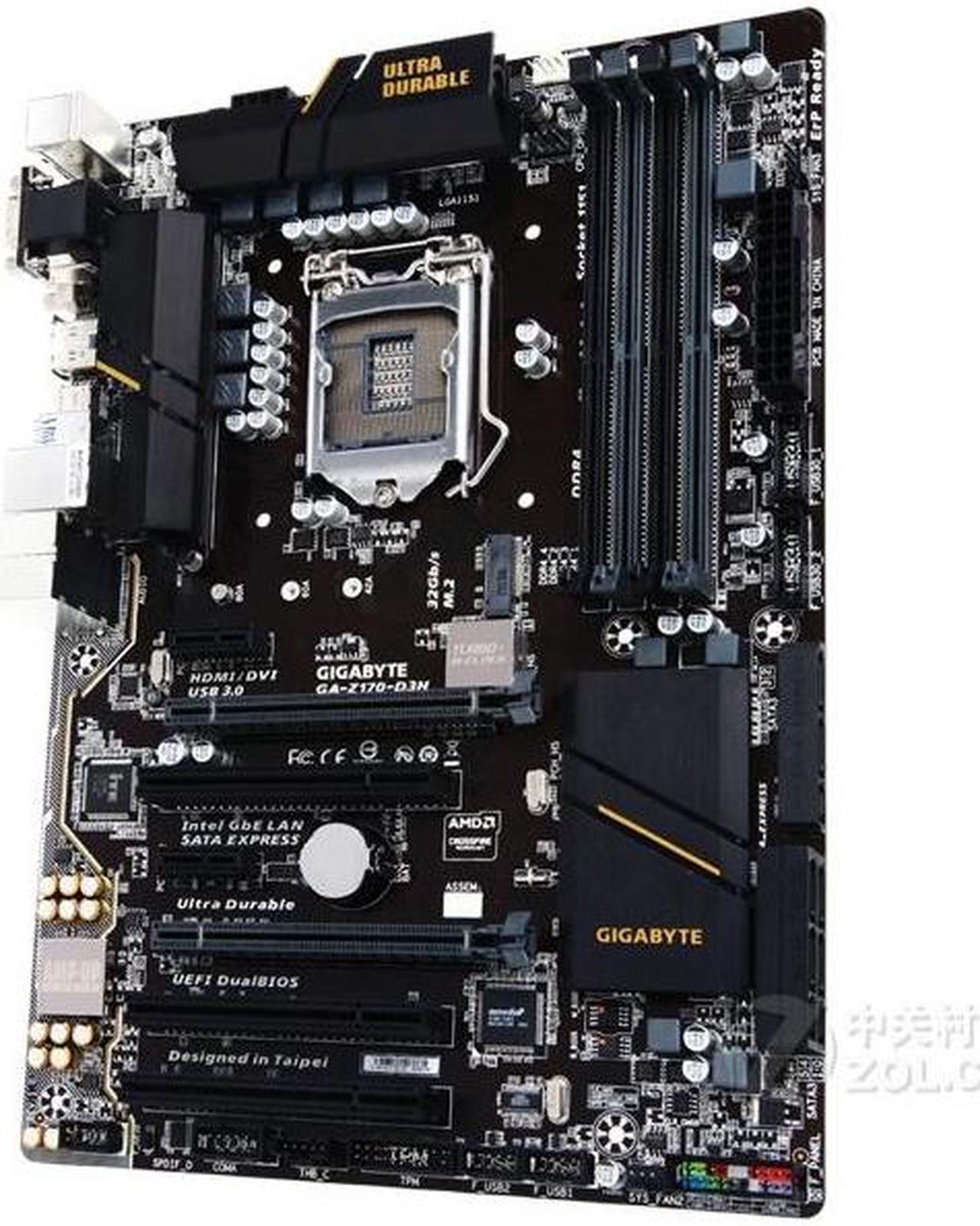 Alt view image 2 of 3 - GIGABYTE Z170-D3H(rev.1.0) LGA 1151 Intel Z170 DDR4 64GB ATX