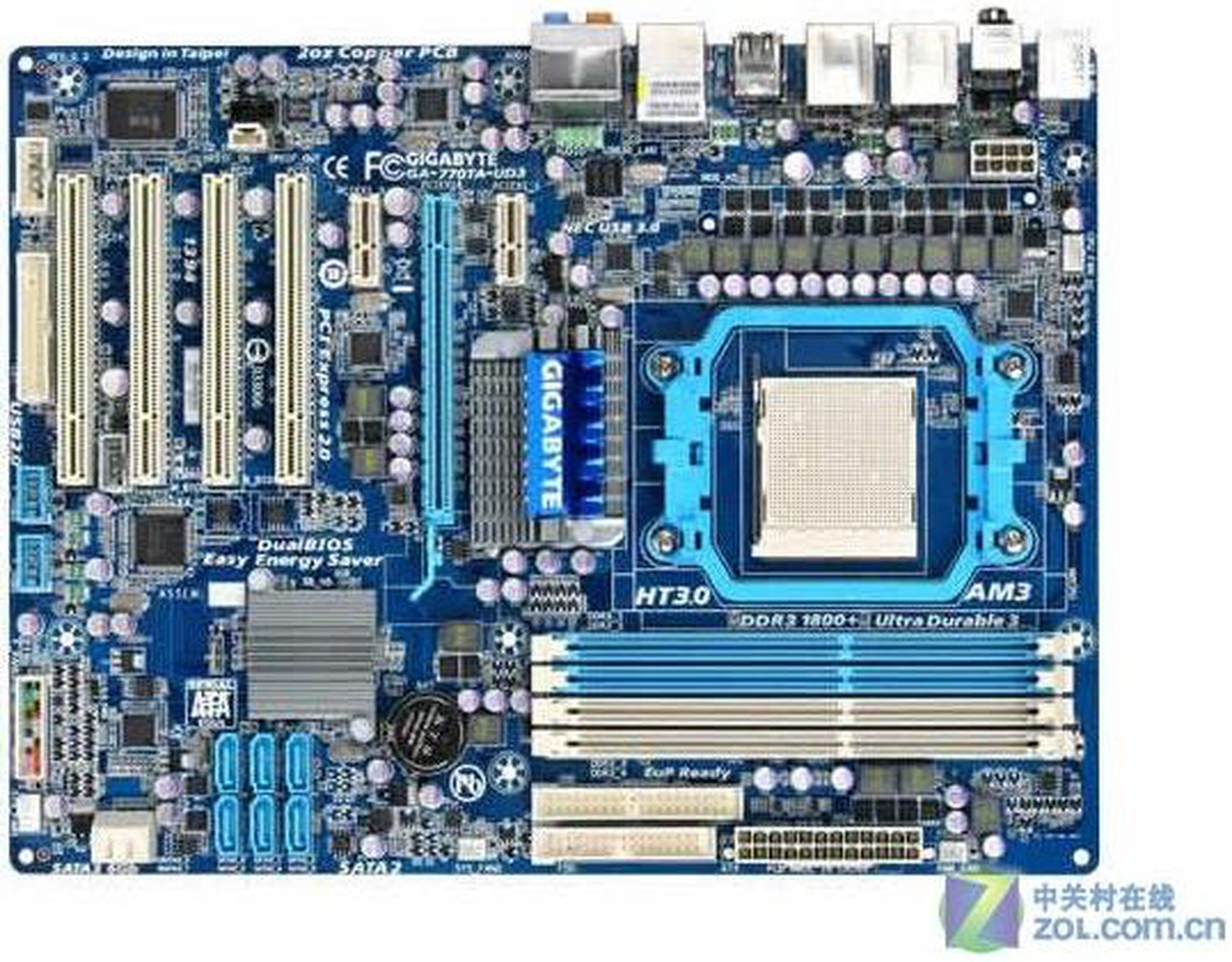 Refurbished: GIGABYTE GA-770TA-UD3 Socket AM3 AMD 770 DDR3 16GB ATX ...