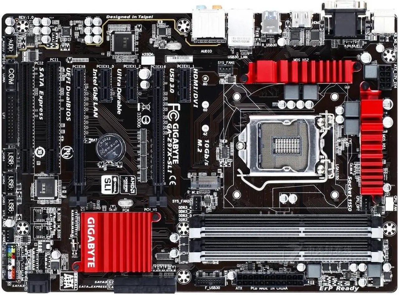 Main image of GIGABYTE Z97X-SLI(rev.1.0) LGA 1150 Intel Z97 DDR3 32GB ATX