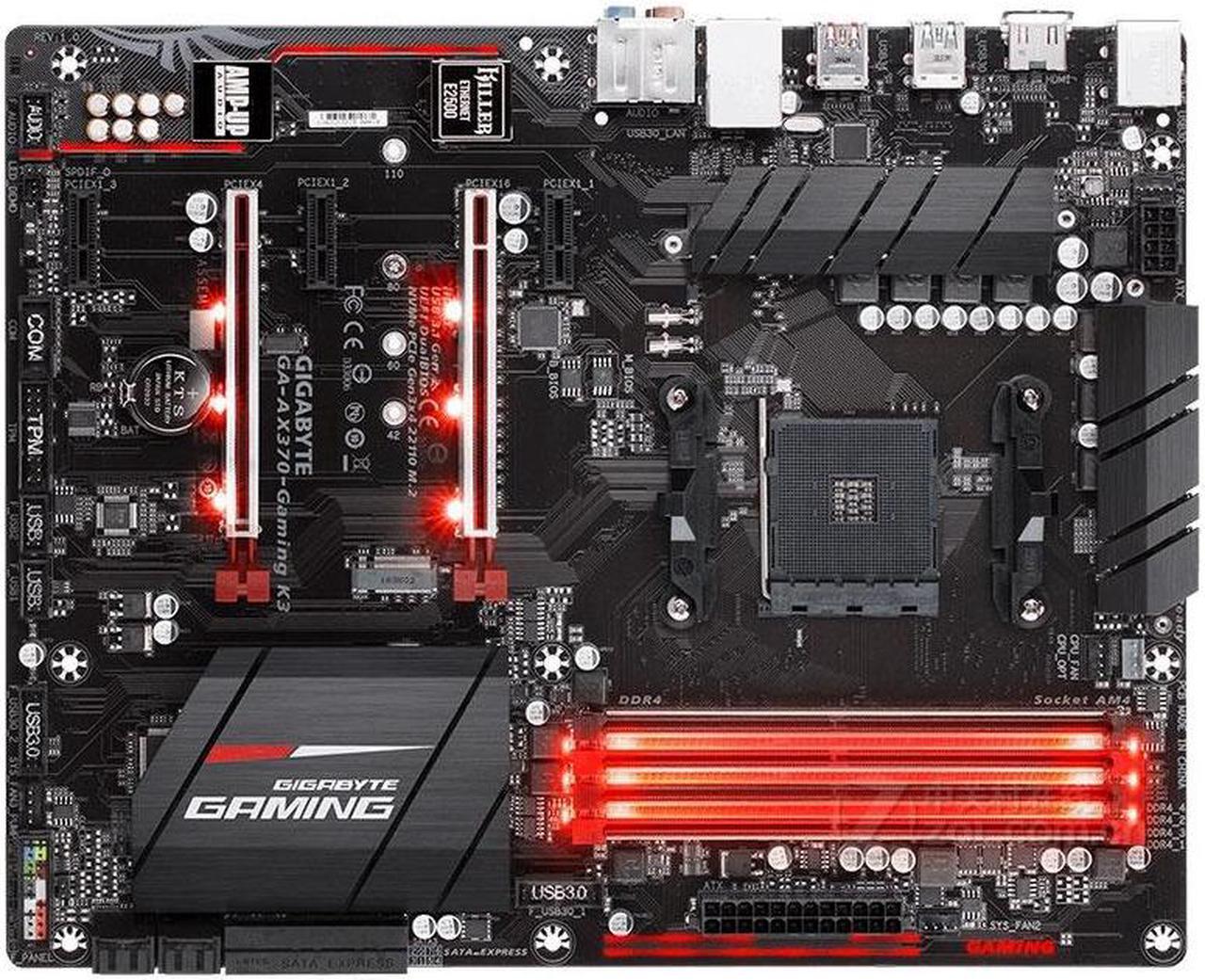 Main image of GIGABYTE AX370-Gaming K3 Socket AM4 AMD X370 DDR4 64GB ATX