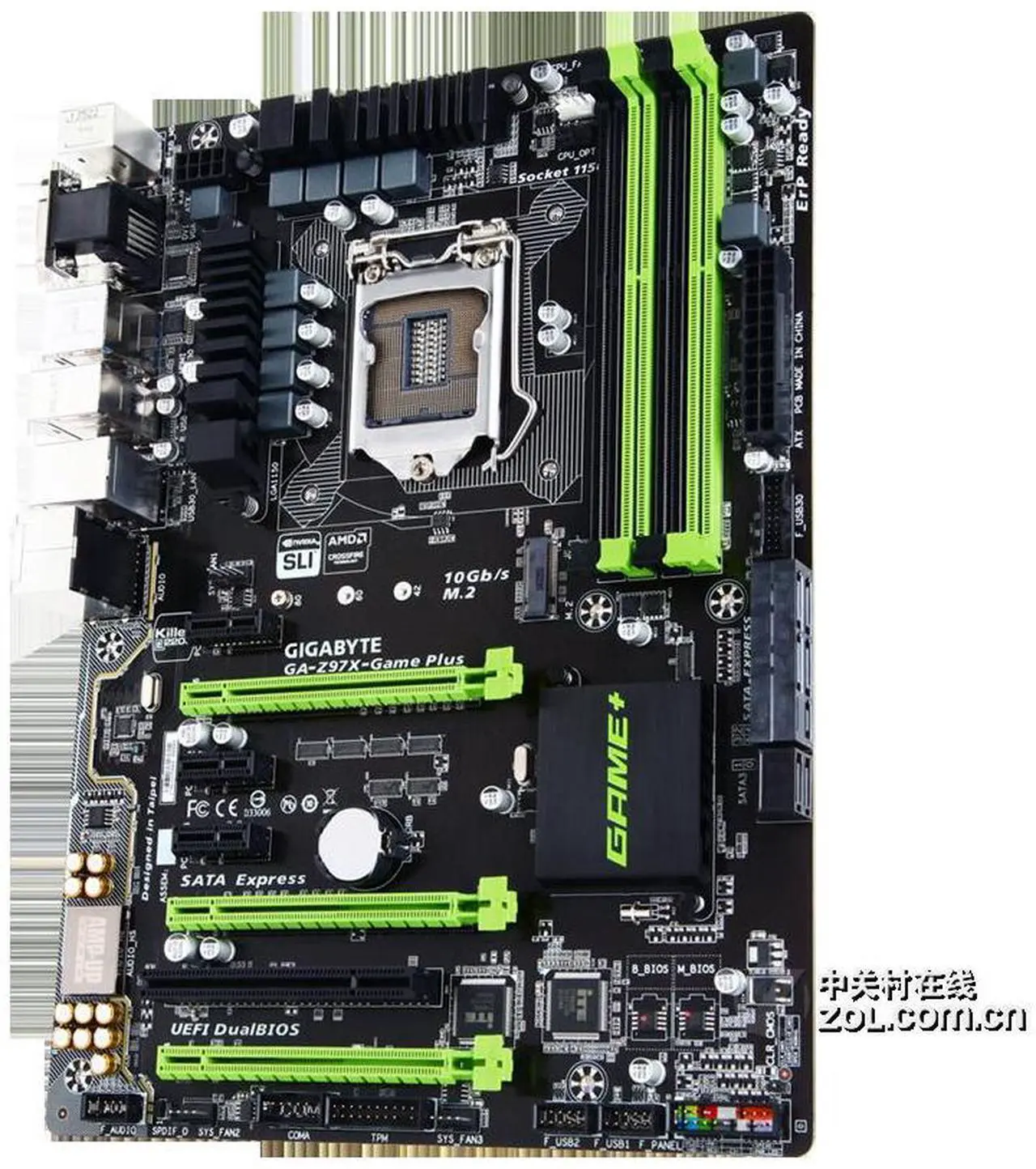 Alt view image 3 of 4 - GIGABYTE Z97X-Game Plus(rev.1.0) LGA 1150 Intel Z97 DDR3 32GB ATX