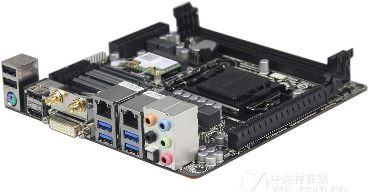 Alt view image 4 of 4 - GIGABYTE GA-Z87N-WIFIrev.1.x LGA 1150 Intel Z87 DDR3 16GB Mini-ITX