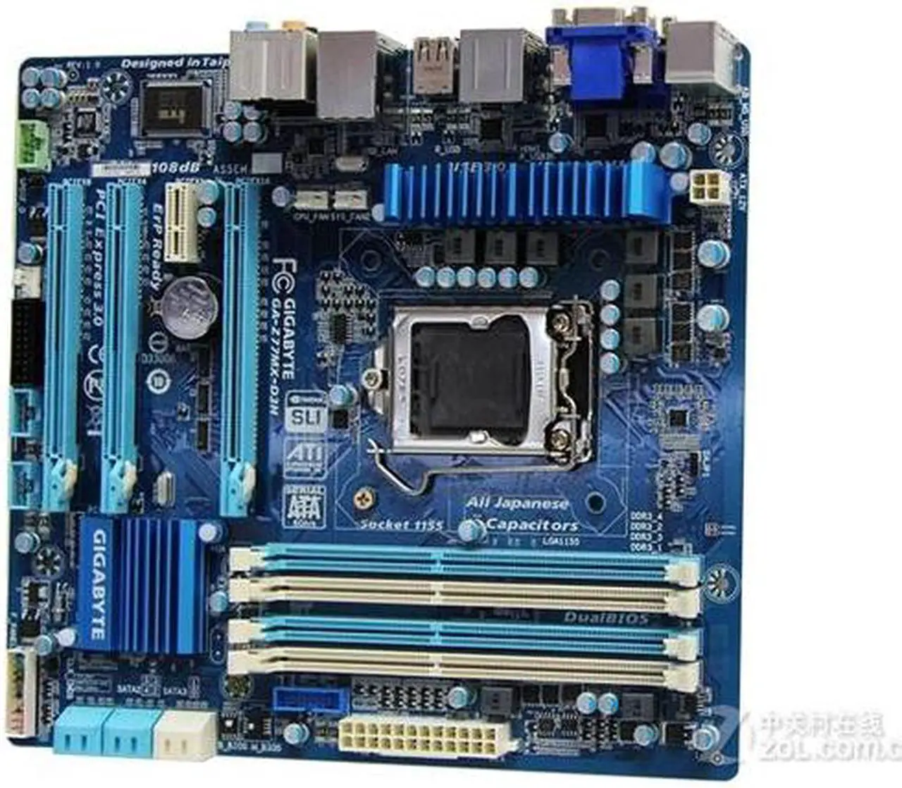 Main image of GIGABYTE GA-Z77MX-D3H LGA 1155 Intel Z77 DDR3 32GB Micro ATX