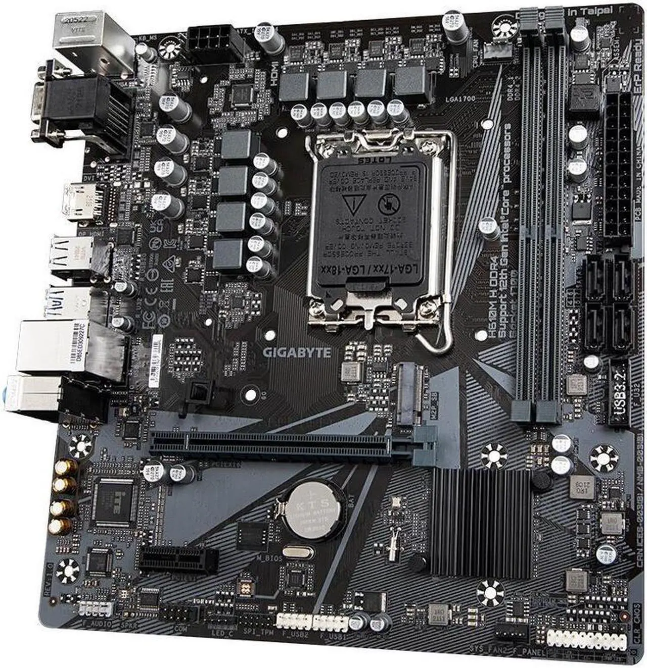 Alt view image 2 of 4 - GIGABYTE H610M H DDR4 LGA 1700 Intel H610 DDR4 64GB Micro ATX