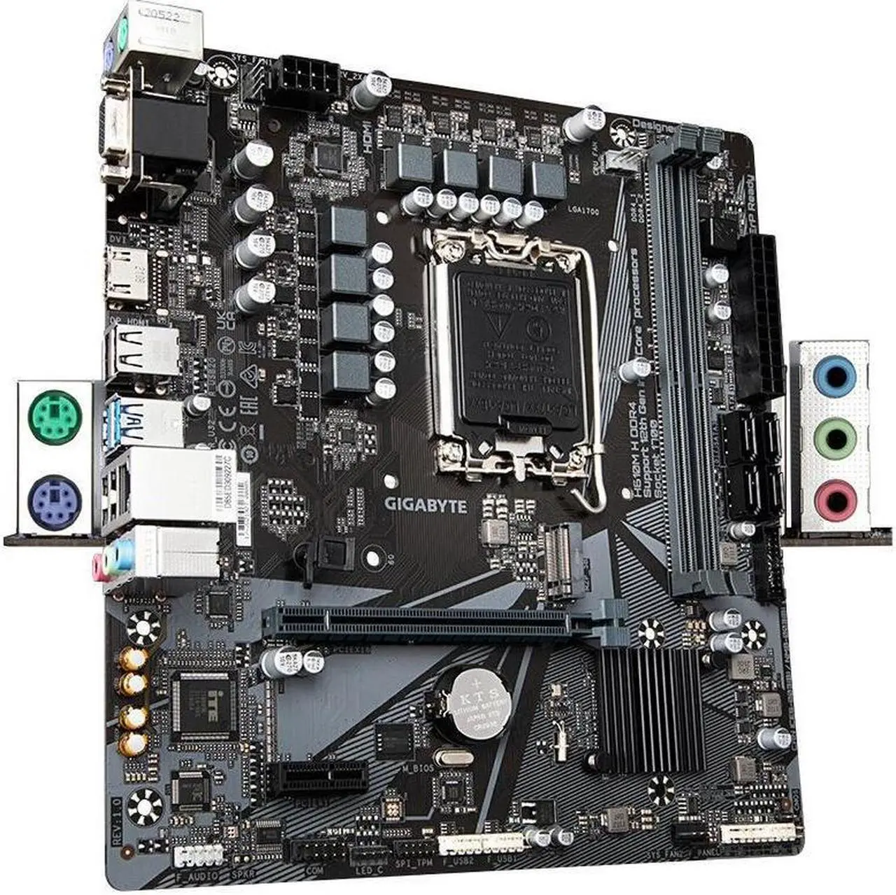 Alt view image 3 of 4 - GIGABYTE H610M H DDR4 LGA 1700 Intel H610 DDR4 64GB Micro ATX