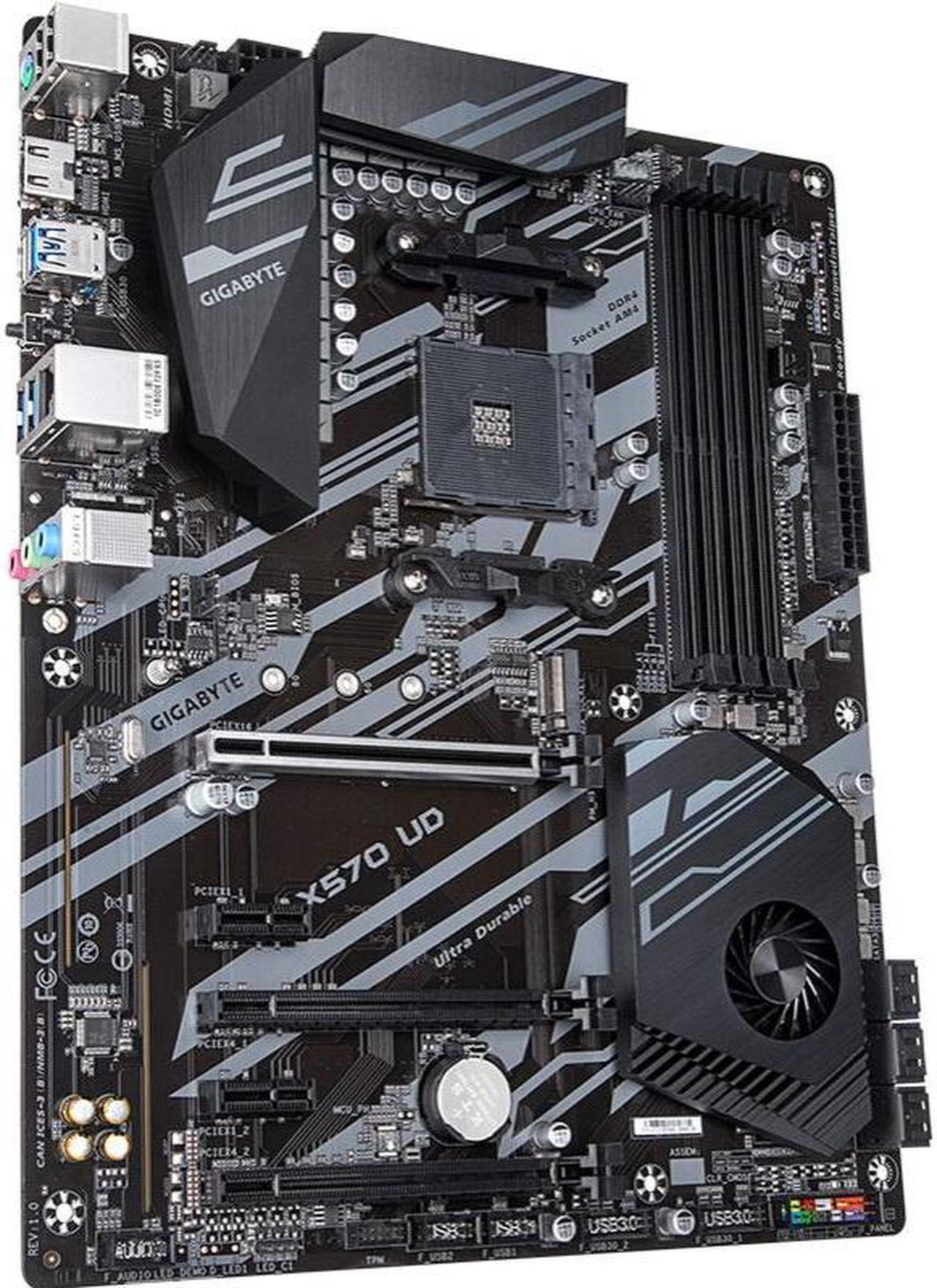 Alt view image 2 of 4 - GIGABYTE X570 UD Socket AM4 AMD X570 DDR4 128GB ATX