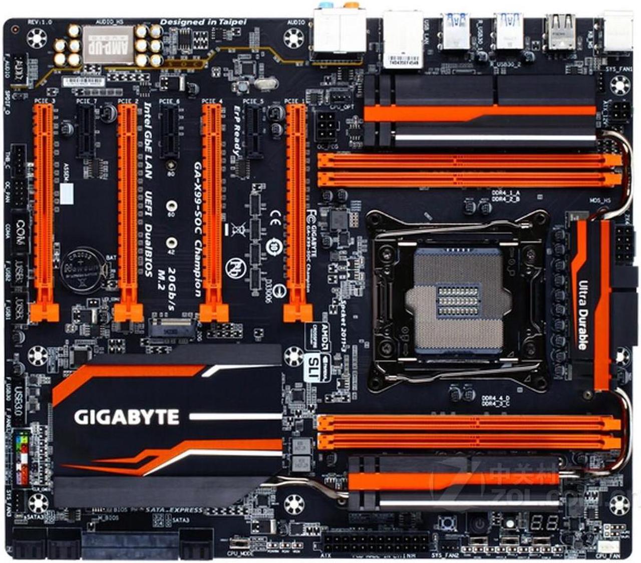 Main image of GIGABYTE X99-SOC Champion(rev.1.0) LGA 2011-V3 Intel X99 DDR4 64GB E-ATX