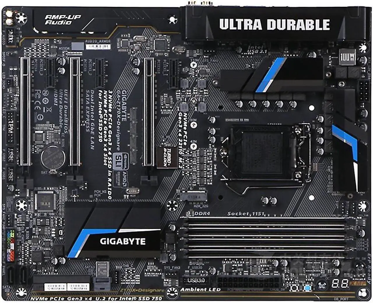 Main image of GIGABYTE Z170X-Designare(rev.1.0) LGA 1151 Intel Z170 DDR4 64GB ATX