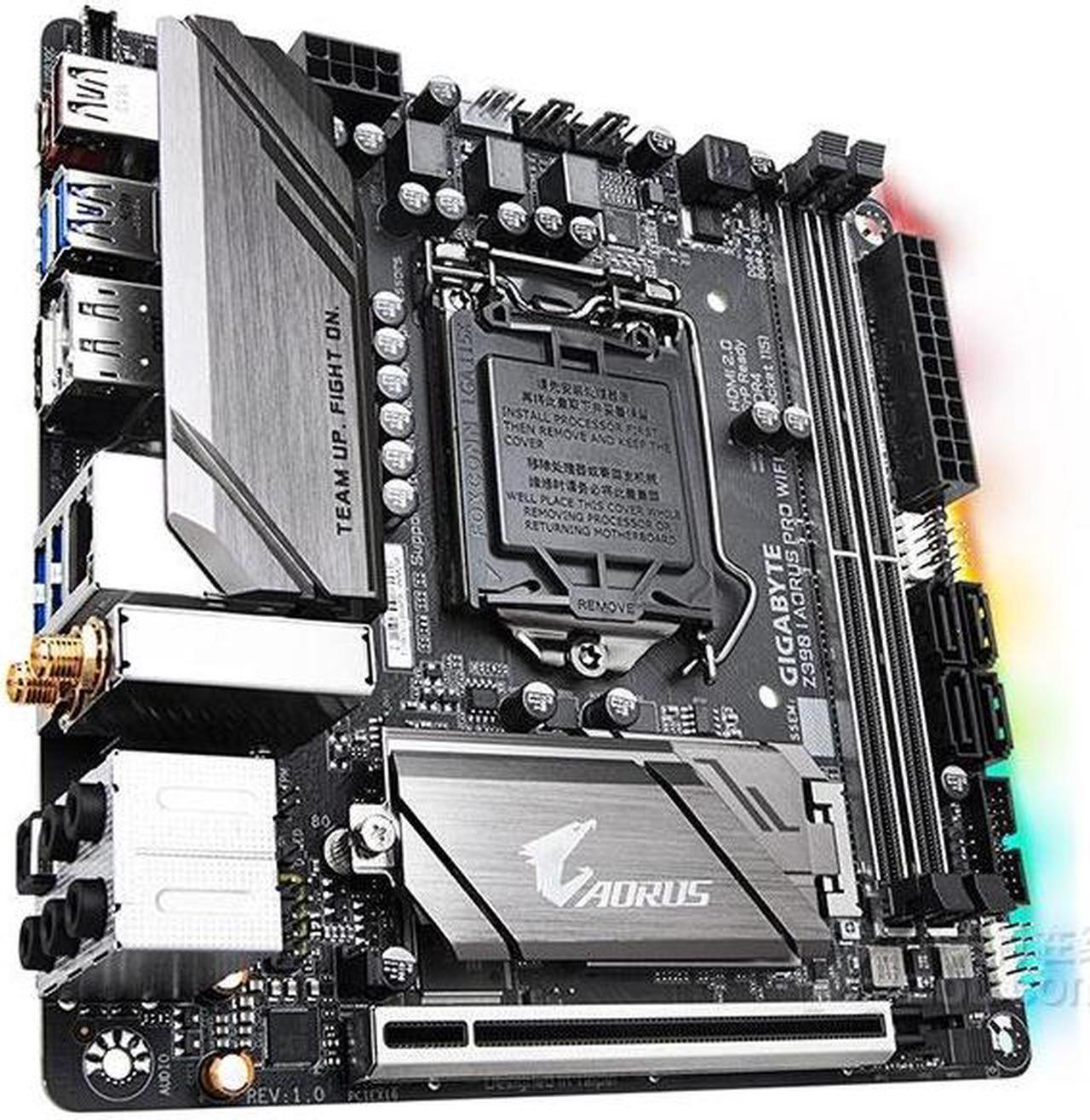 Alt view image 2 of 4 - GIGABYTE Z390 I AORUS PRO WIFI LGA 1151 Intel Z390 DDR4 64GB Mini-ITX