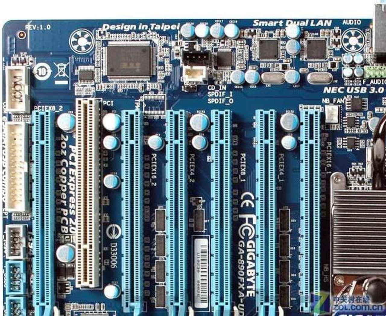 Alt view image 2 of 4 - GIGABYTE GA-890FXA-UD7 Socket AM3 AMD 890FX DDR3 16GB XL-ATX