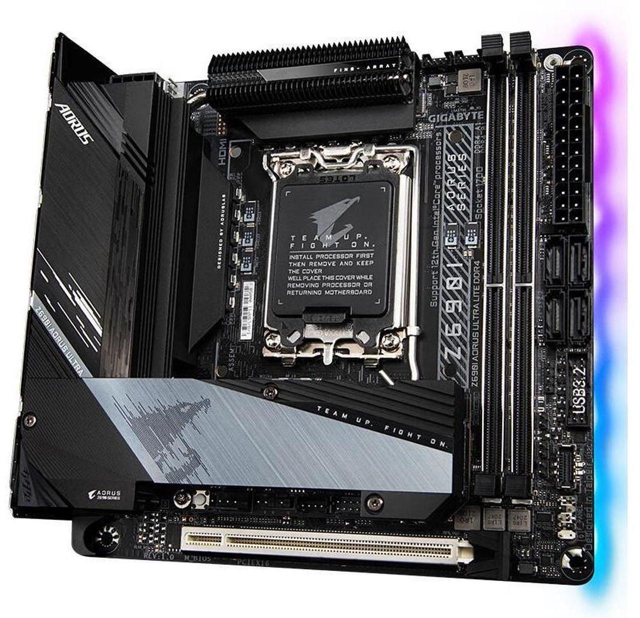 Alt view image 3 of 4 - GIGABYTE Z690I ULTRA LITE LGA 1700 Intel Z690 DDR5 96GB Mini-ITX