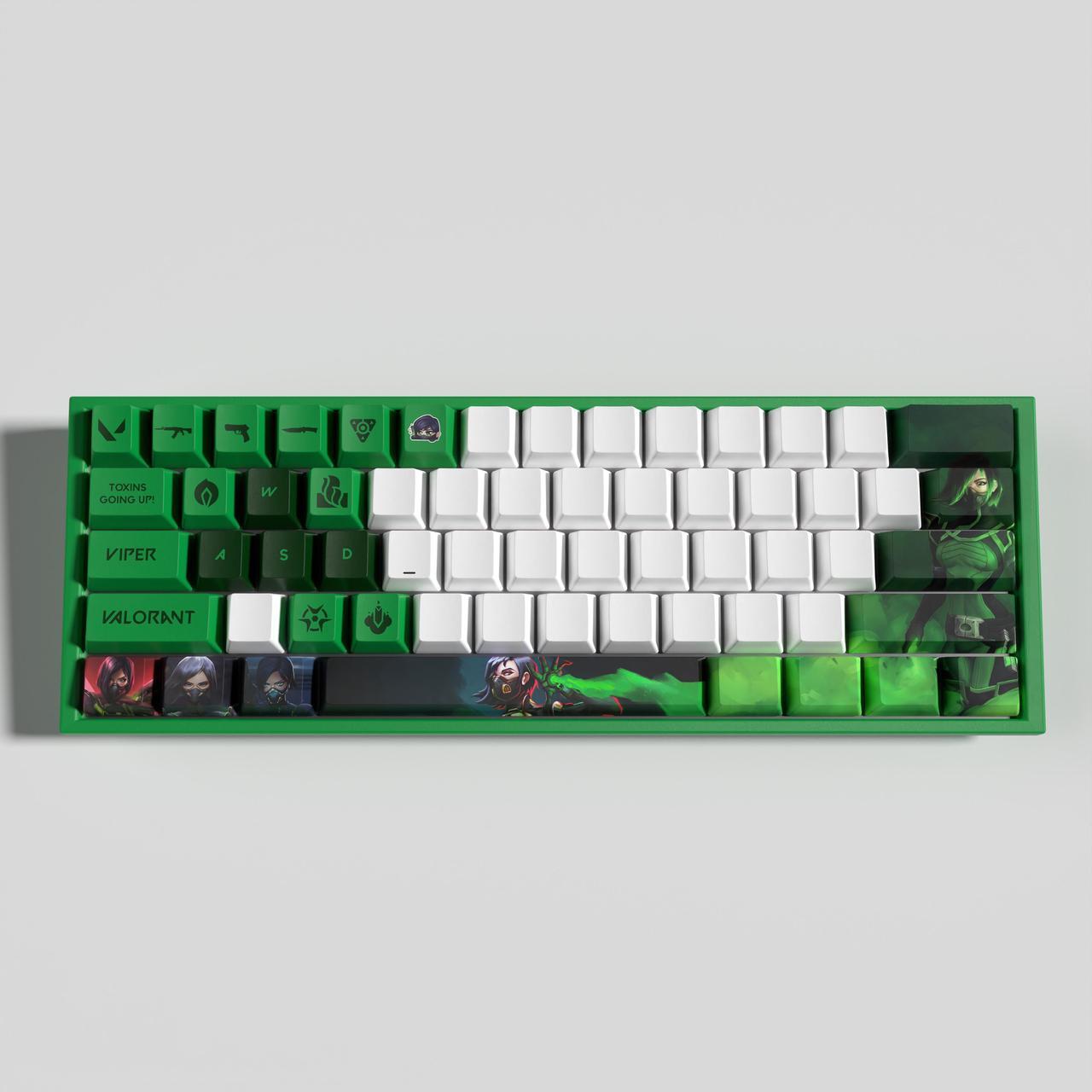 Alt view image 2 of 5 - ROAXRJ VALORANT Themed Keycaps Viper PBT heat-sublimation keycaps 29 keys OEM high degree