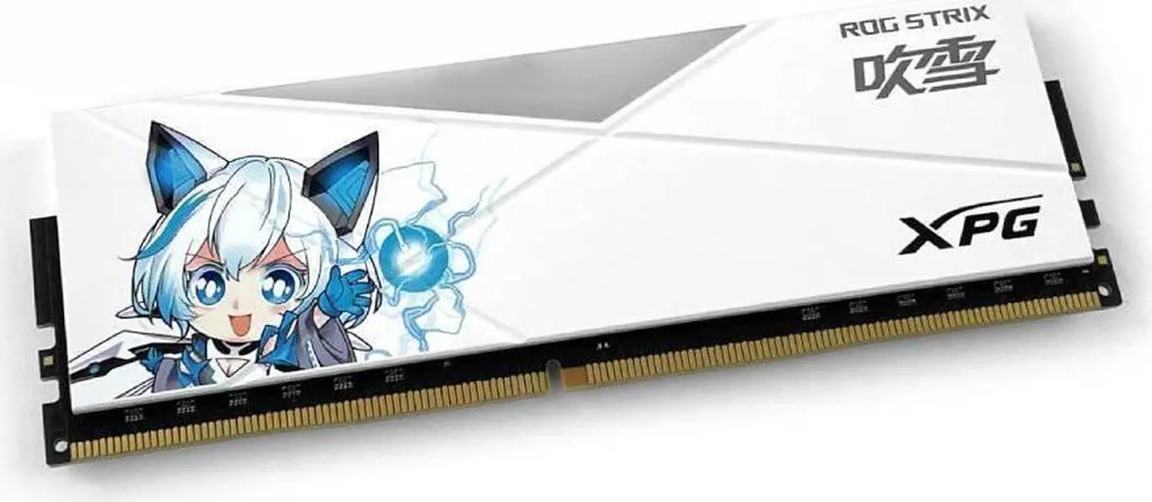 Alt view image 2 of 3 - Intemational Version XPG D50 ROG STRIX RGB 16GB (2×8GB) DDR4 3600MHz Desktop Memory Stick Kits (White)