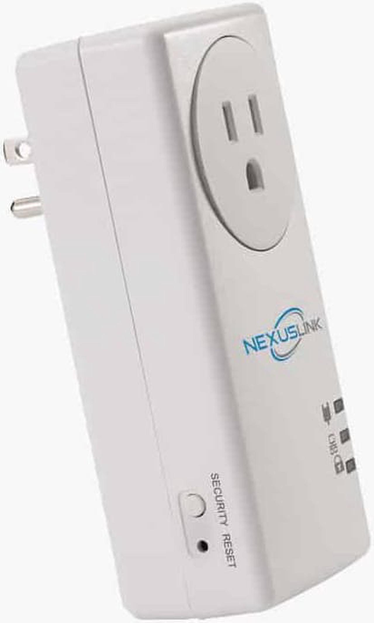 Alt view image 4 of 5 - NexusLink Powerline G.hn Powerline Adapter | Pass-Through Outlet | 1.2 Gbps | Single Device | (GPL-1200PT)