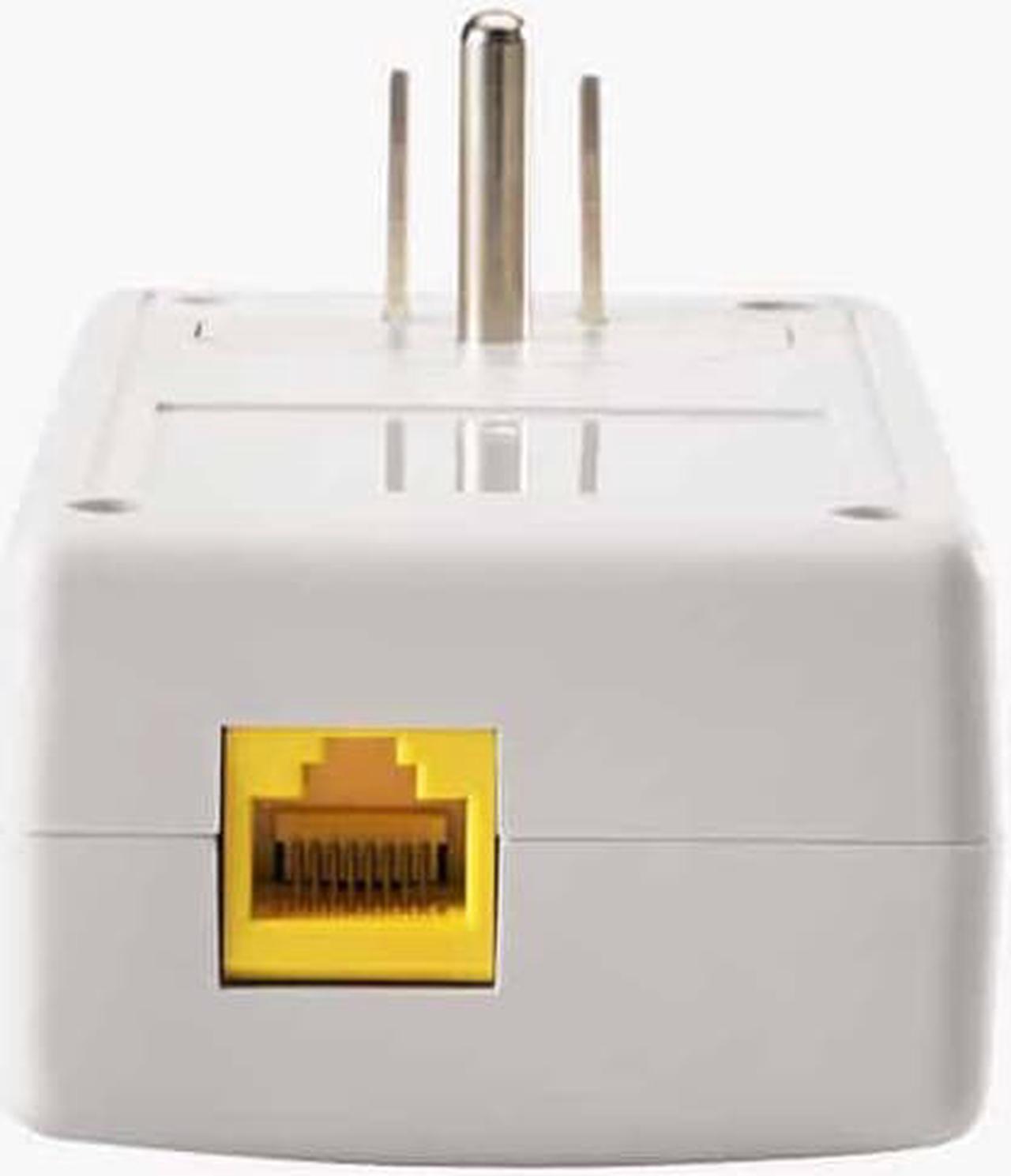 Alt view image 2 of 5 - NexusLink Powerline G.hn Powerline Adapter | Pass-Through Outlet | 1.2 Gbps | Single Device | (GPL-1200PT)