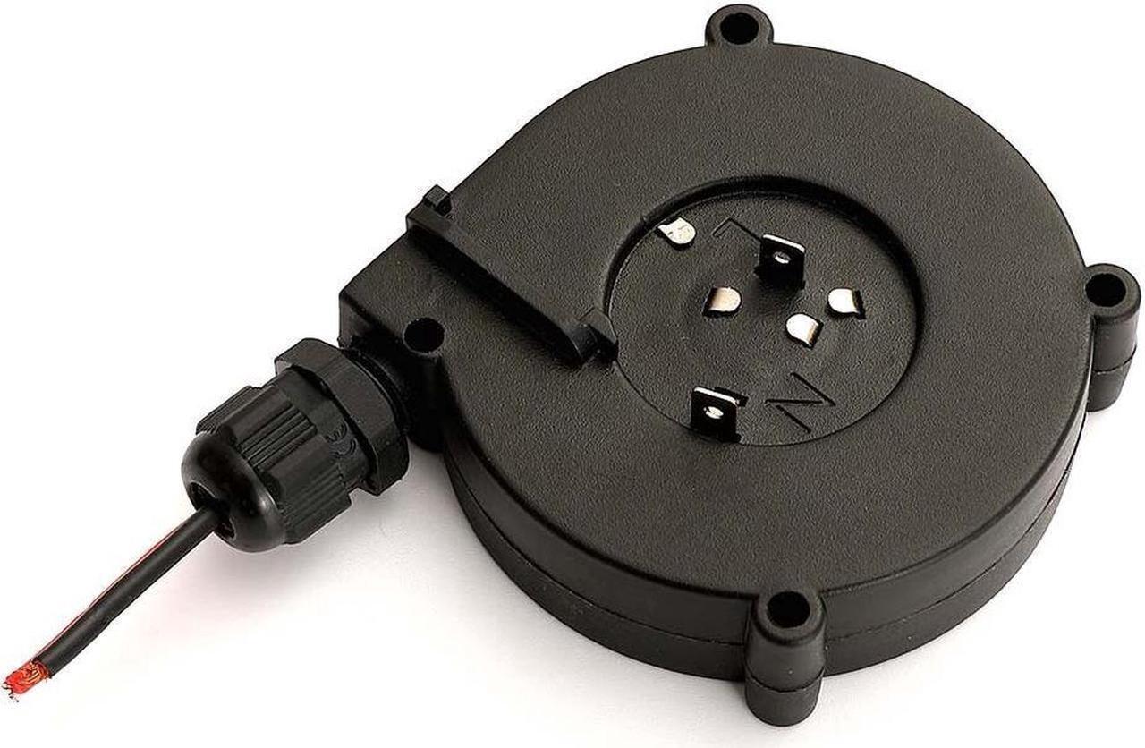 Alt view image 2 of 5 - Mini cable reel, small retractable power cord reel, multi-purpose