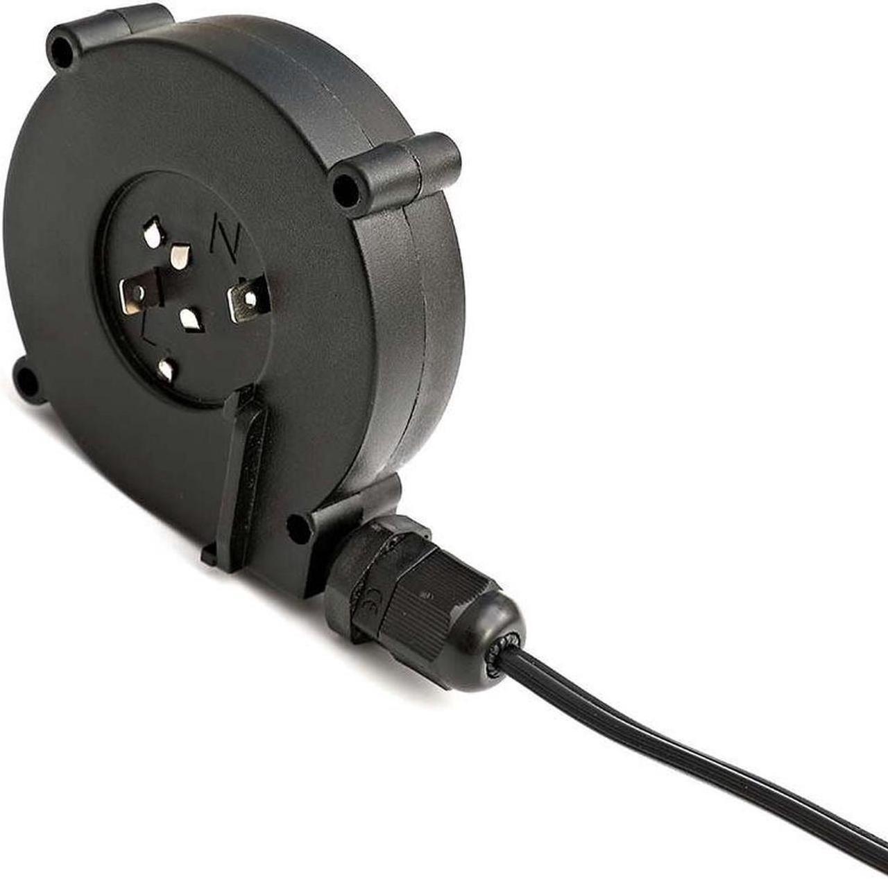 Alt view image 3 of 5 - Mini cable reel, small retractable power cord reel, multi-purpose