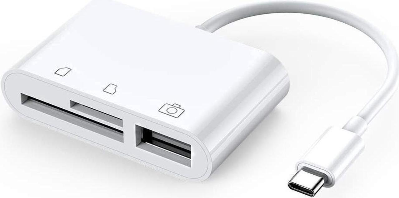 Main image of USB C to SD Card Reader- USB Camera Connection Kit, USB C to USB OTG Adapter, Type C Micro SD Card Reader for New iPad Pro 11"/12.9" 2018, MacBook Pro, Samsung, ChromeBook, XPS and More