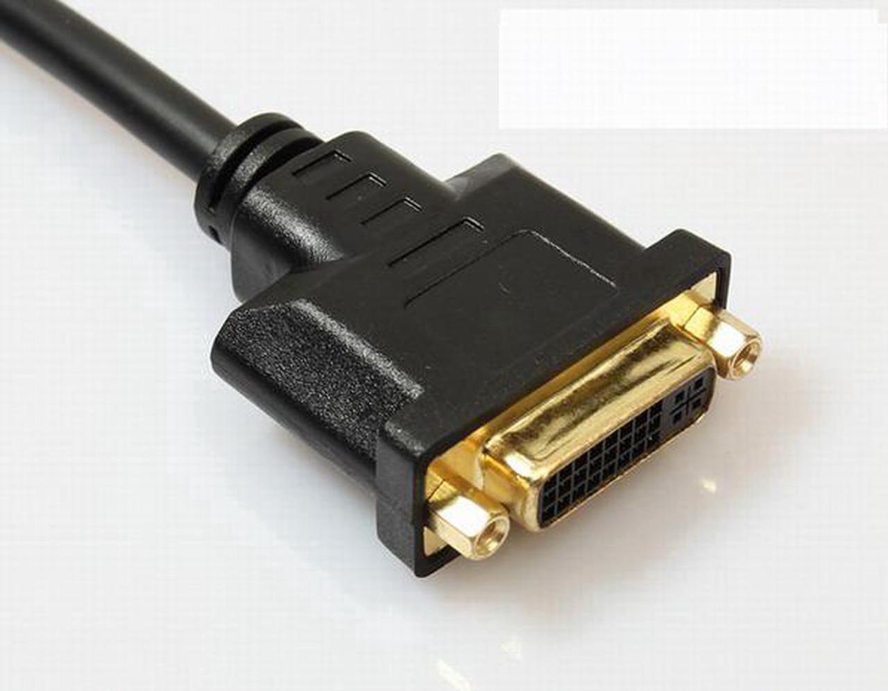 Alt view image 2 of 2 - HDMI Adapter Male to DVI (24+5) Female Converter Cable