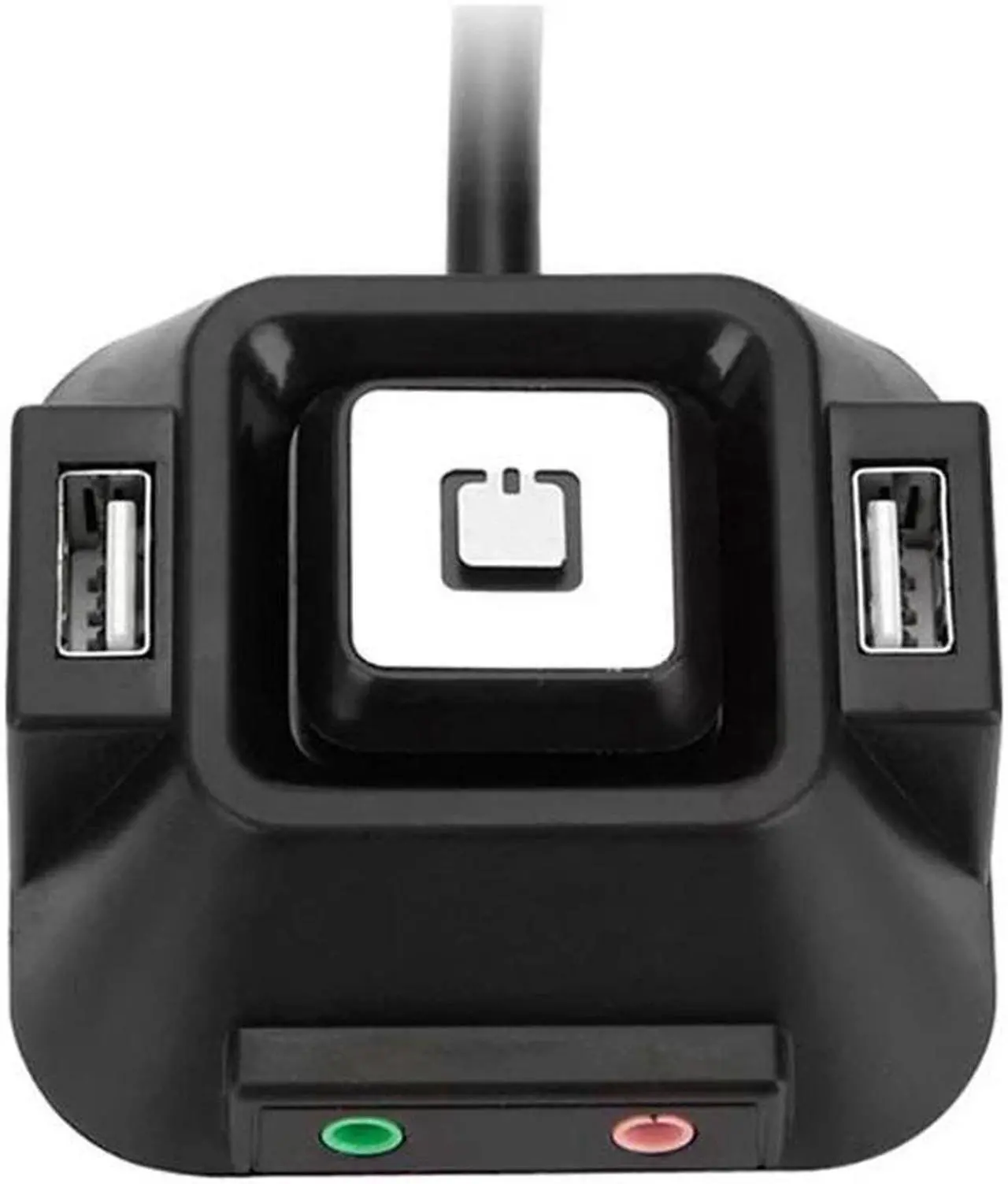 Alt view image 2 of 3 - Desktop PC Remote Controller Restart Computer power Switch PCI-E Mode usb on off switch Button with 2 USB ports