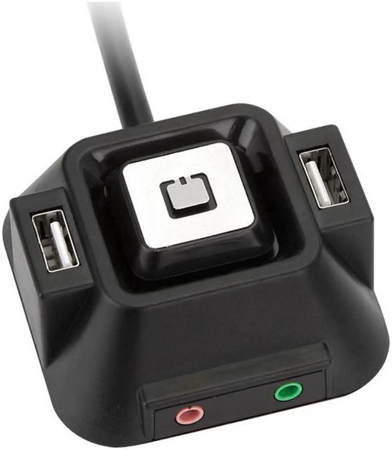Alt view image 3 of 3 - Desktop PC Remote Controller Restart Computer power Switch PCI-E Mode usb on off switch Button with 2 USB ports