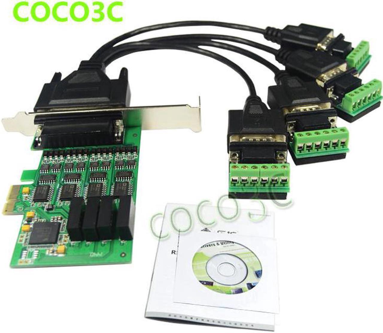 Alt view image 5 of 6 - PCI express 4 ports Serial RS422 RS485 card PCI-e to Multi RS-422 RS-485 adapter PCIe Industrial I/O Card + low profile bracket