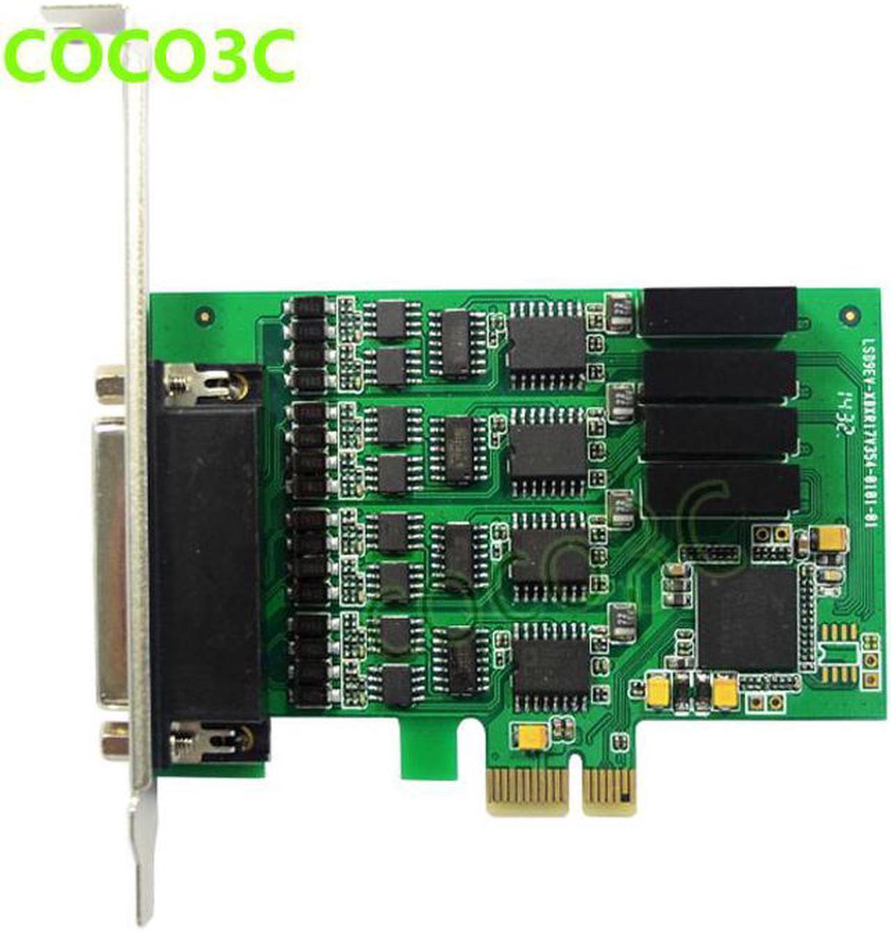 Alt view image 3 of 6 - PCI express 4 ports Serial RS422 RS485 card PCI-e to Multi RS-422 RS-485 adapter PCIe Industrial I/O Card + low profile bracket