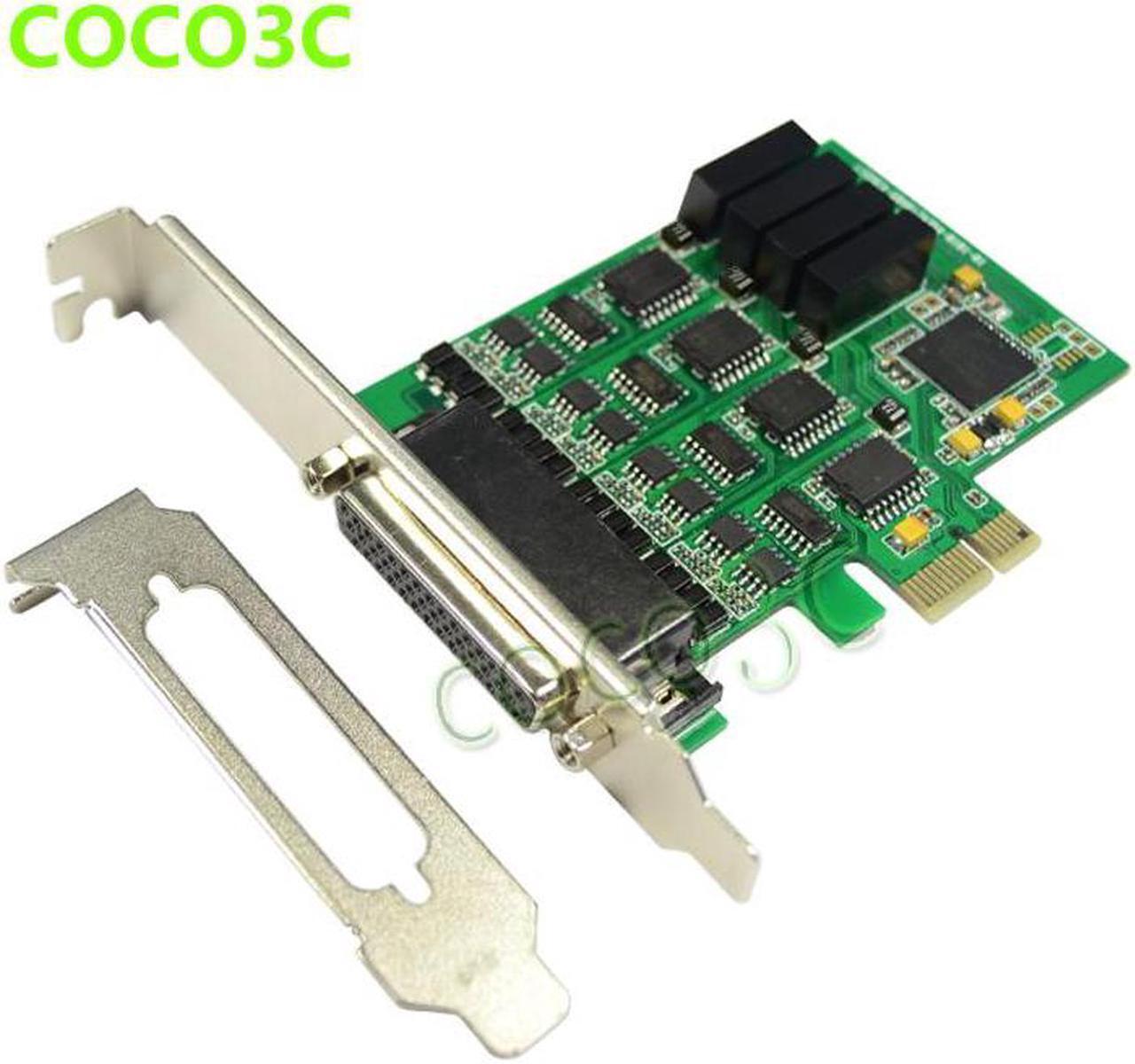 Alt view image 6 of 6 - PCI express 4 ports Serial RS422 RS485 card PCI-e to Multi RS-422 RS-485 adapter PCIe Industrial I/O Card + low profile bracket